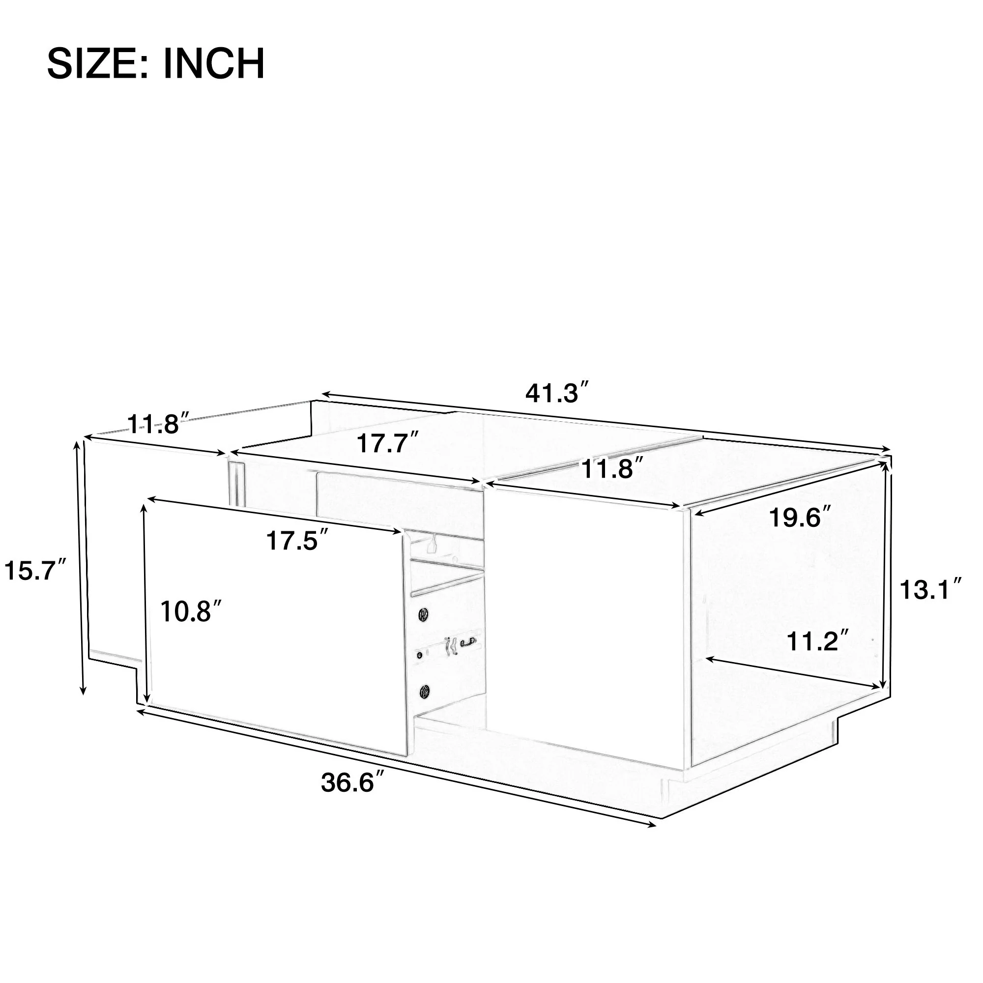 LED Coffee Table, Modern Center Table - Image 13