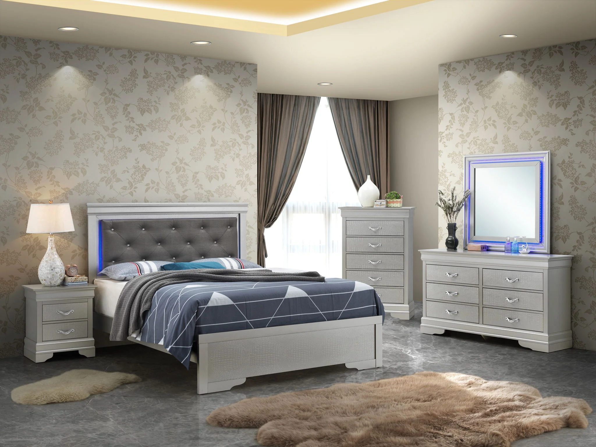 LED Elegant Bed - Image 24
