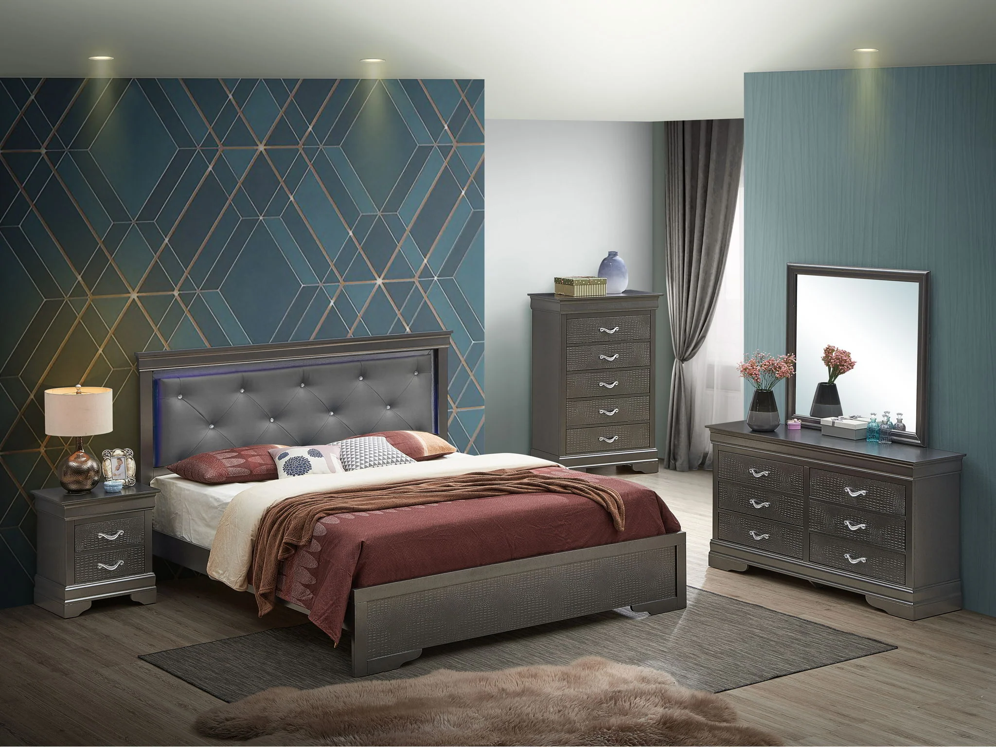 LED Elegant Bed - Image 29