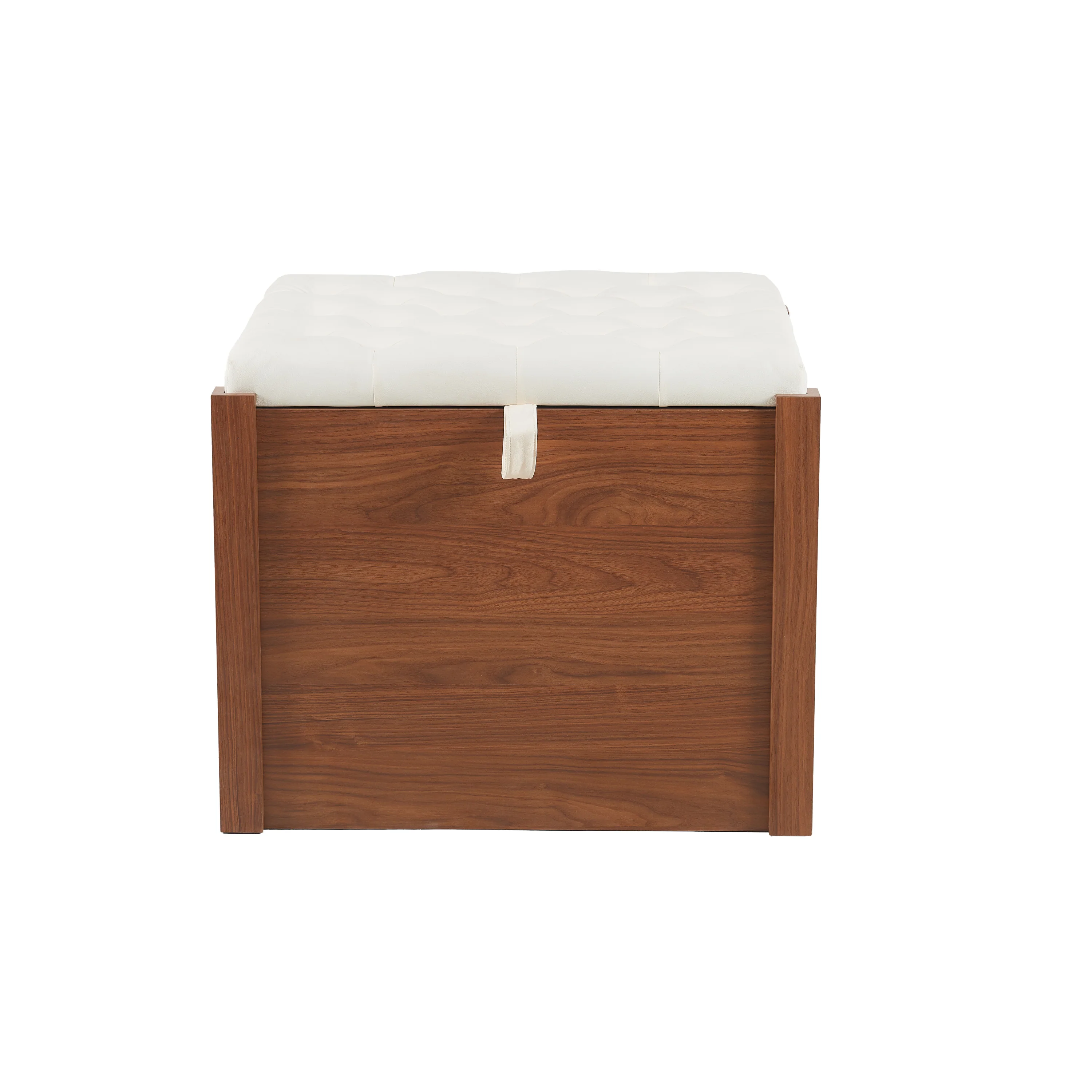 Lennox Furniture-Style Dog Crate Ottoman Bench with Padded Seating and Luxury Walnut Finish - Image 12