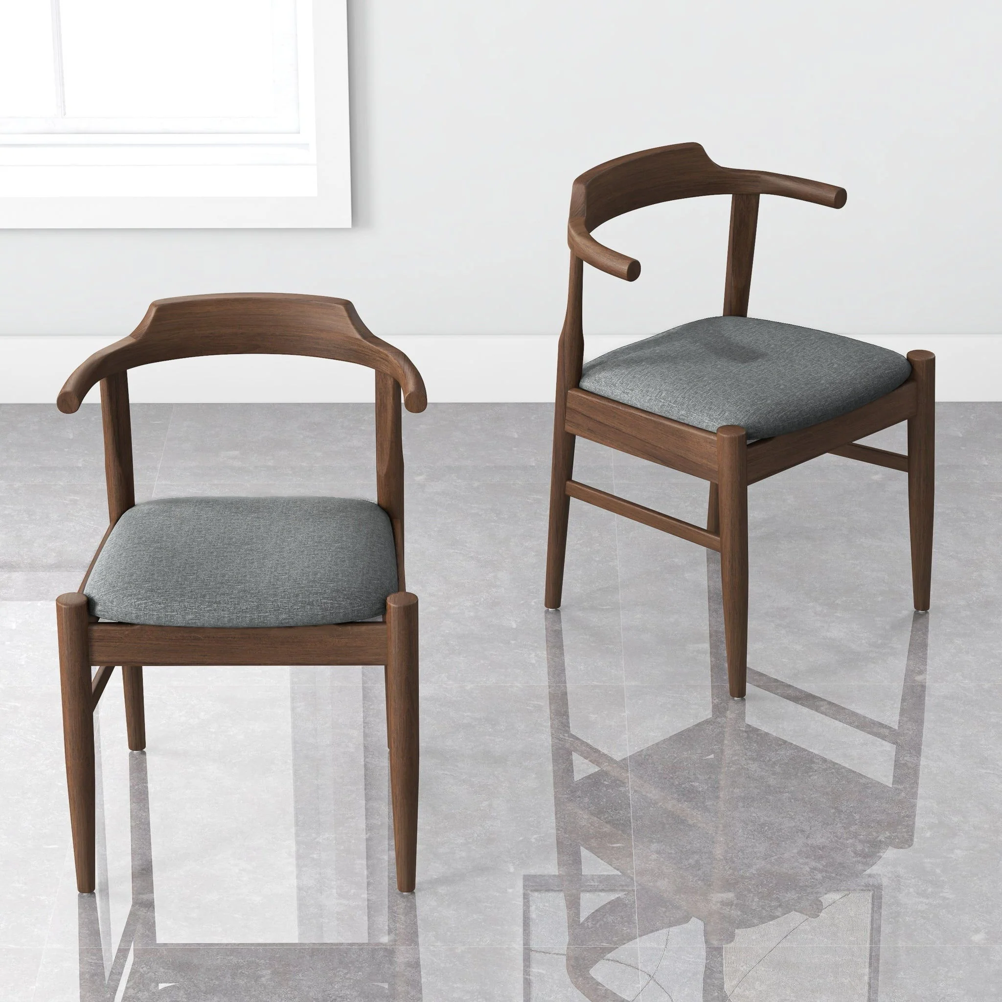 Leon - Mid-Century Modern Dining Chair (Set of 2) - Image 11