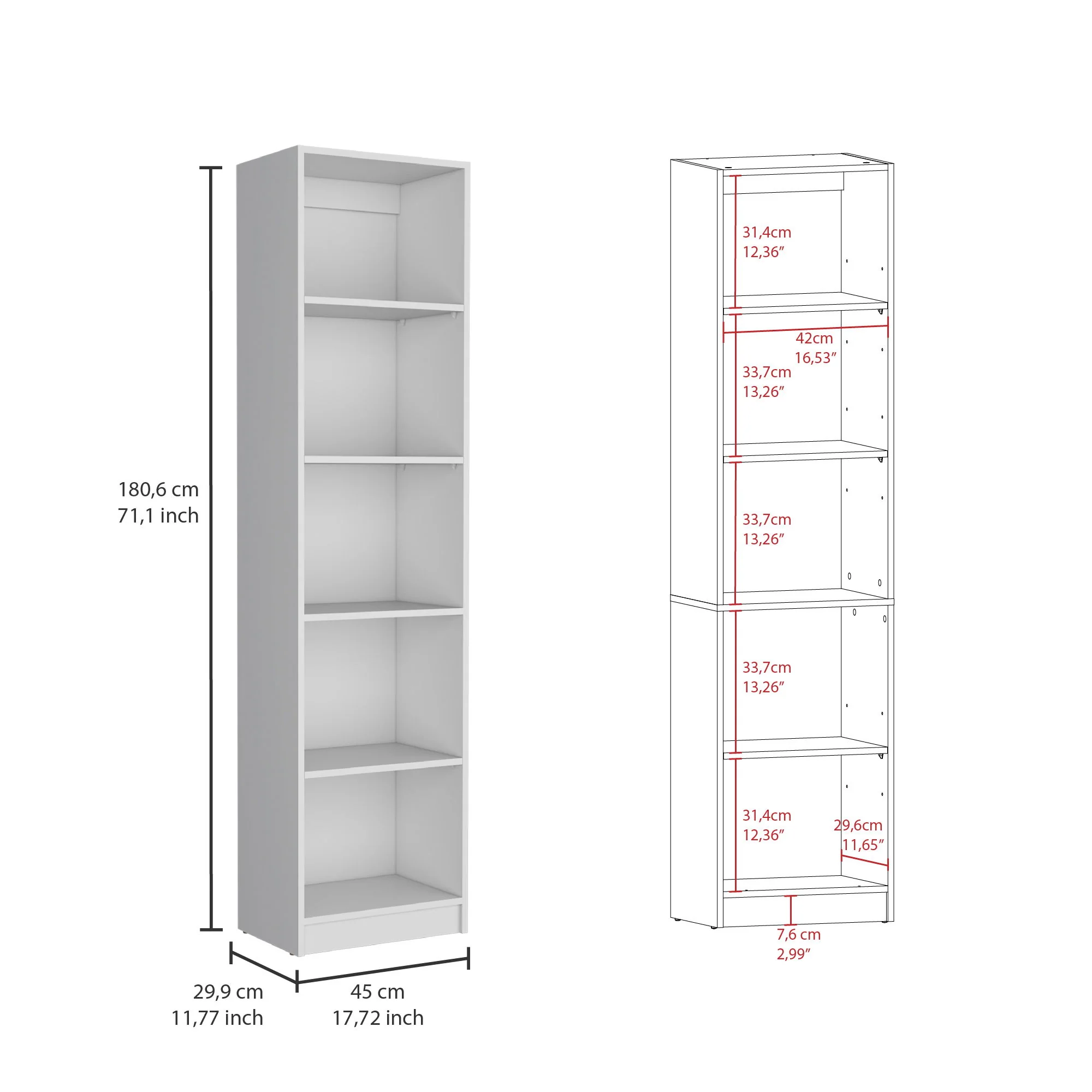Levan - 3 Piece Living Room Set With 3 Bookcases - Image 8