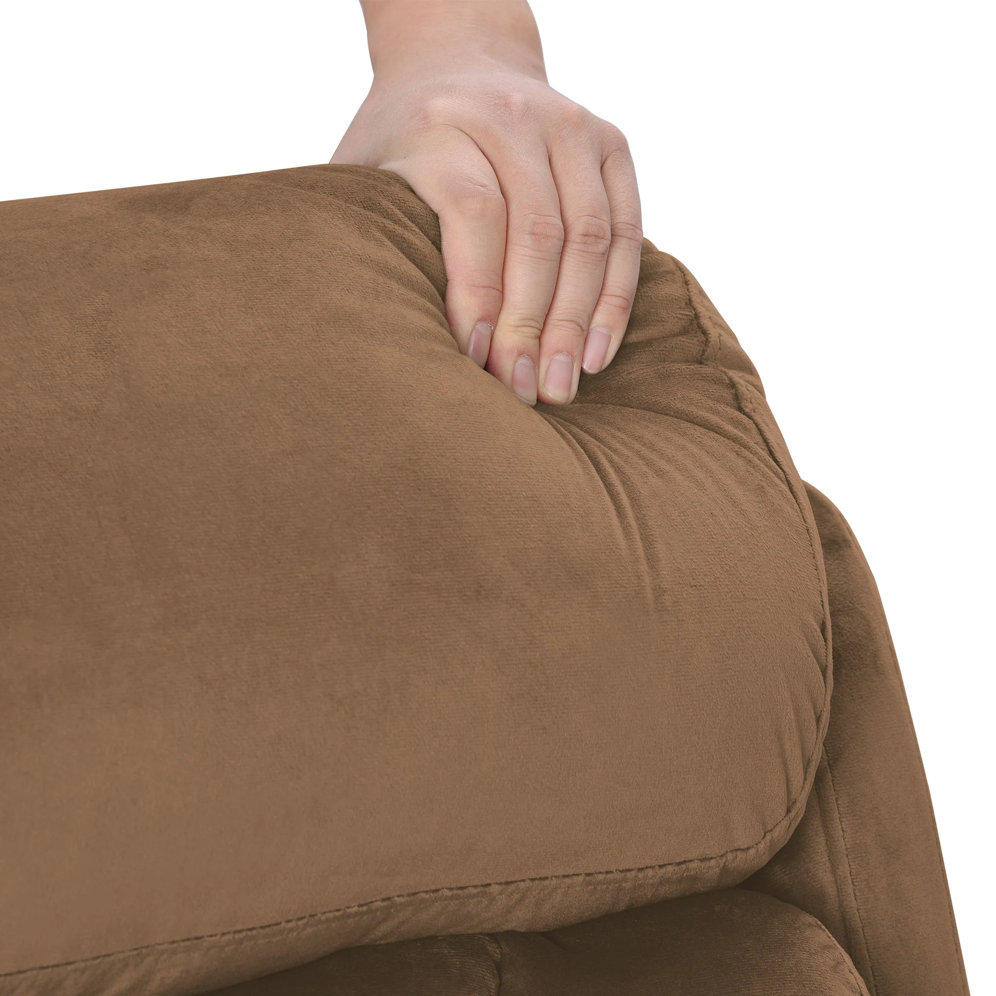 Lift Chair Recliner Power Remote Control Recliner Sofa Relax Soft Chair Anti - Skid Australia Cashmere Fabric Furniture Living Room - Brown - Image 5