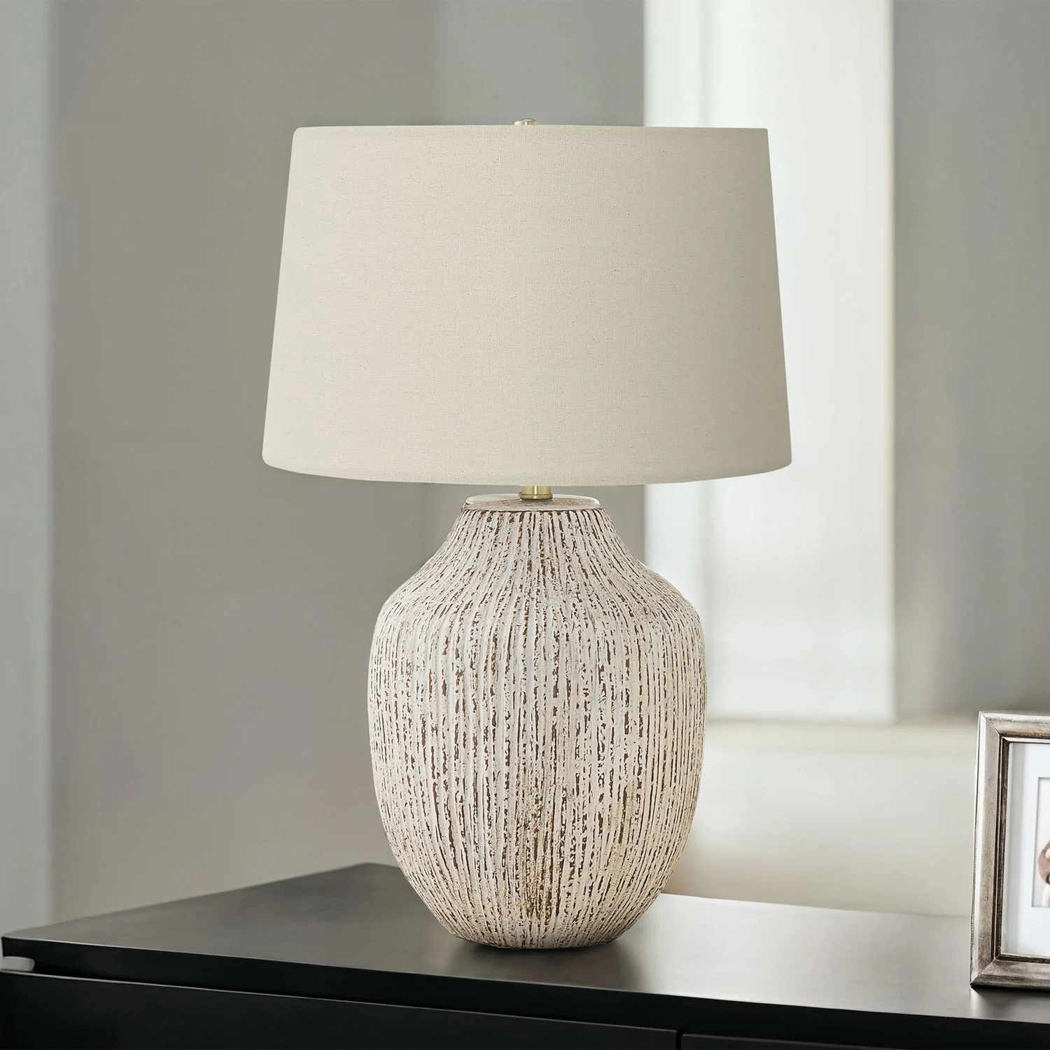 Lighting, Table Lamp, Ceramic, Transitional - Cream - Image 4