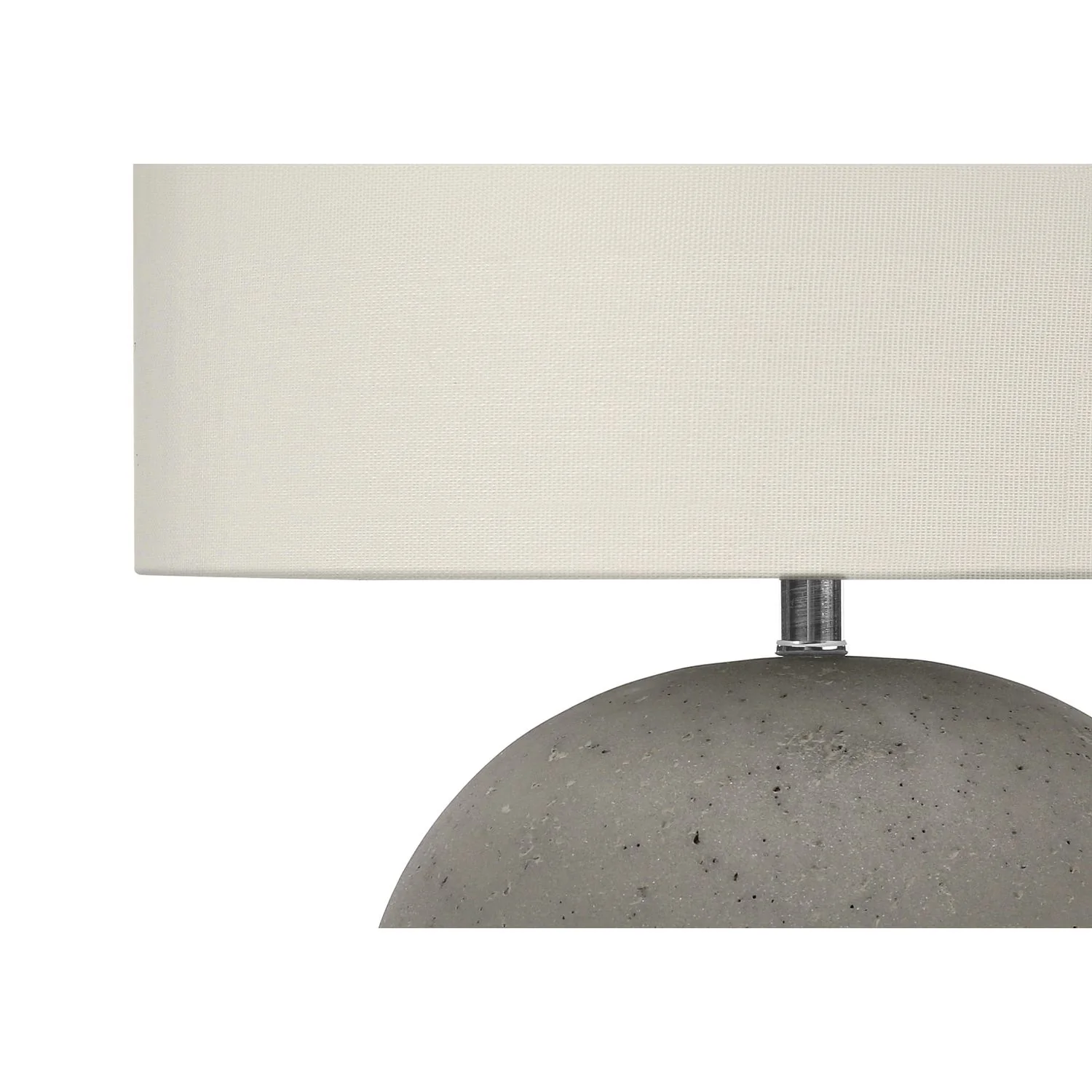 Lighting, Table Lamp, Concrete, Contemporary - Gray / Cream - Image 3