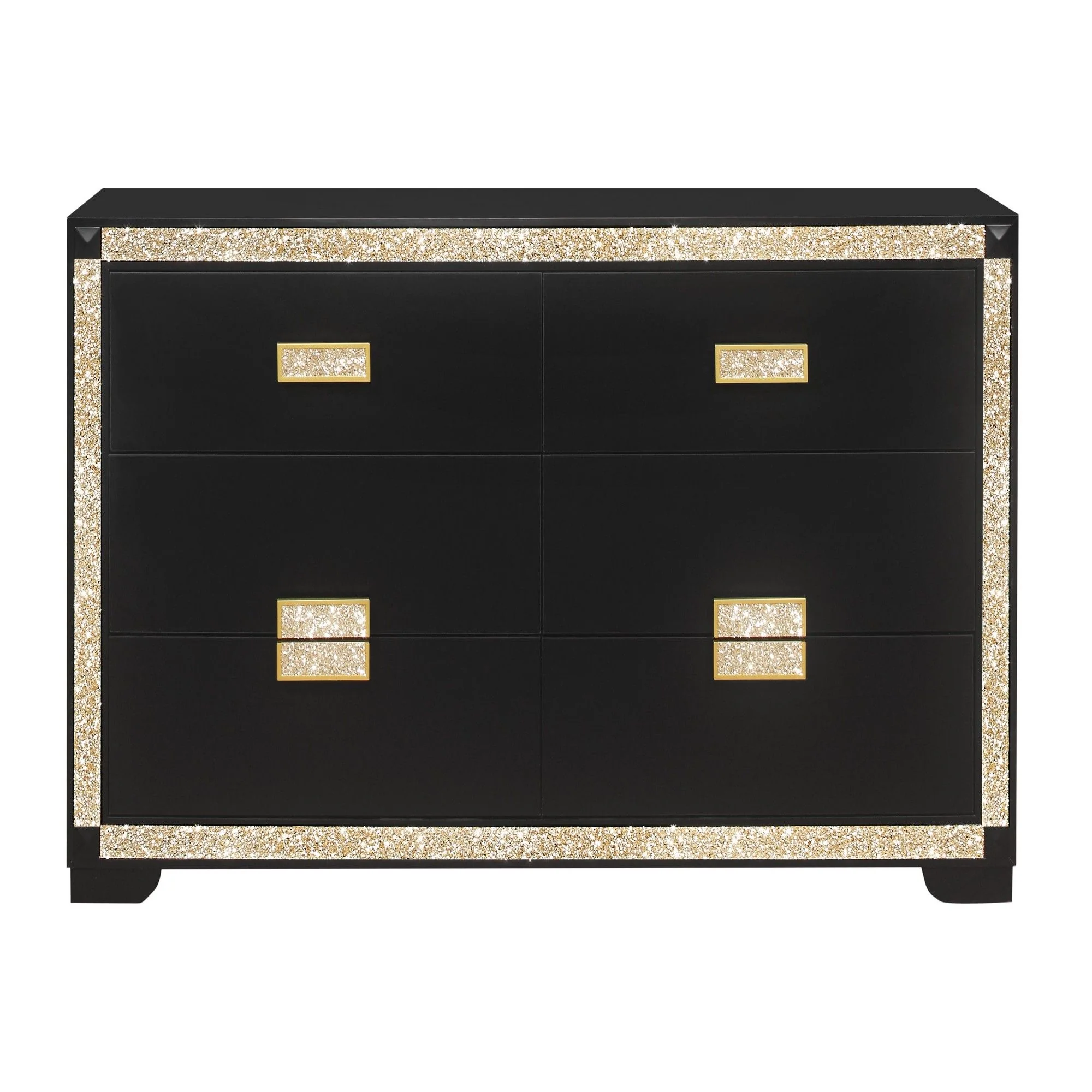 Lively - Bedroom Set With Glitter Detail And Padded Headboard - Image 8