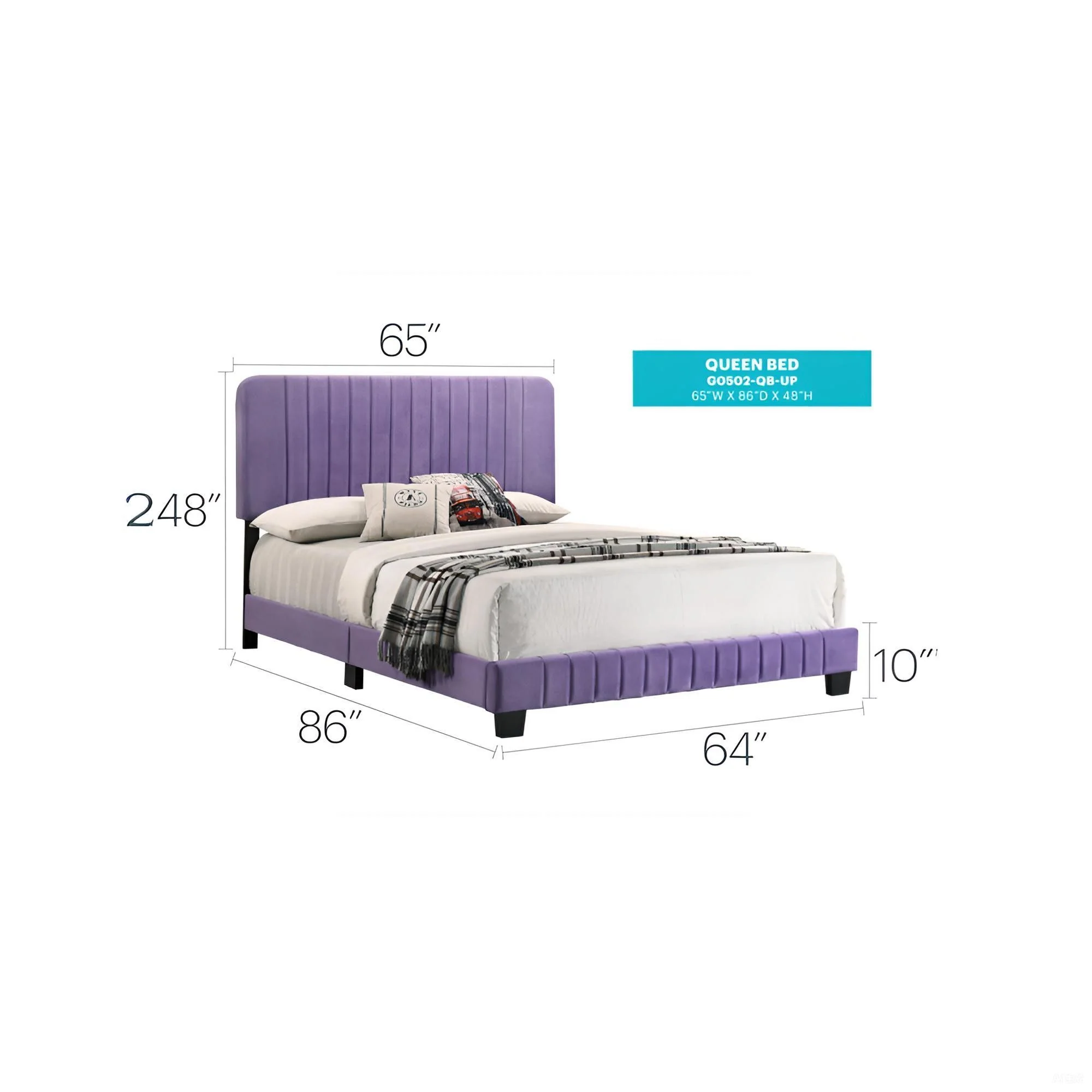 Channel Tufted Bed - Image 67