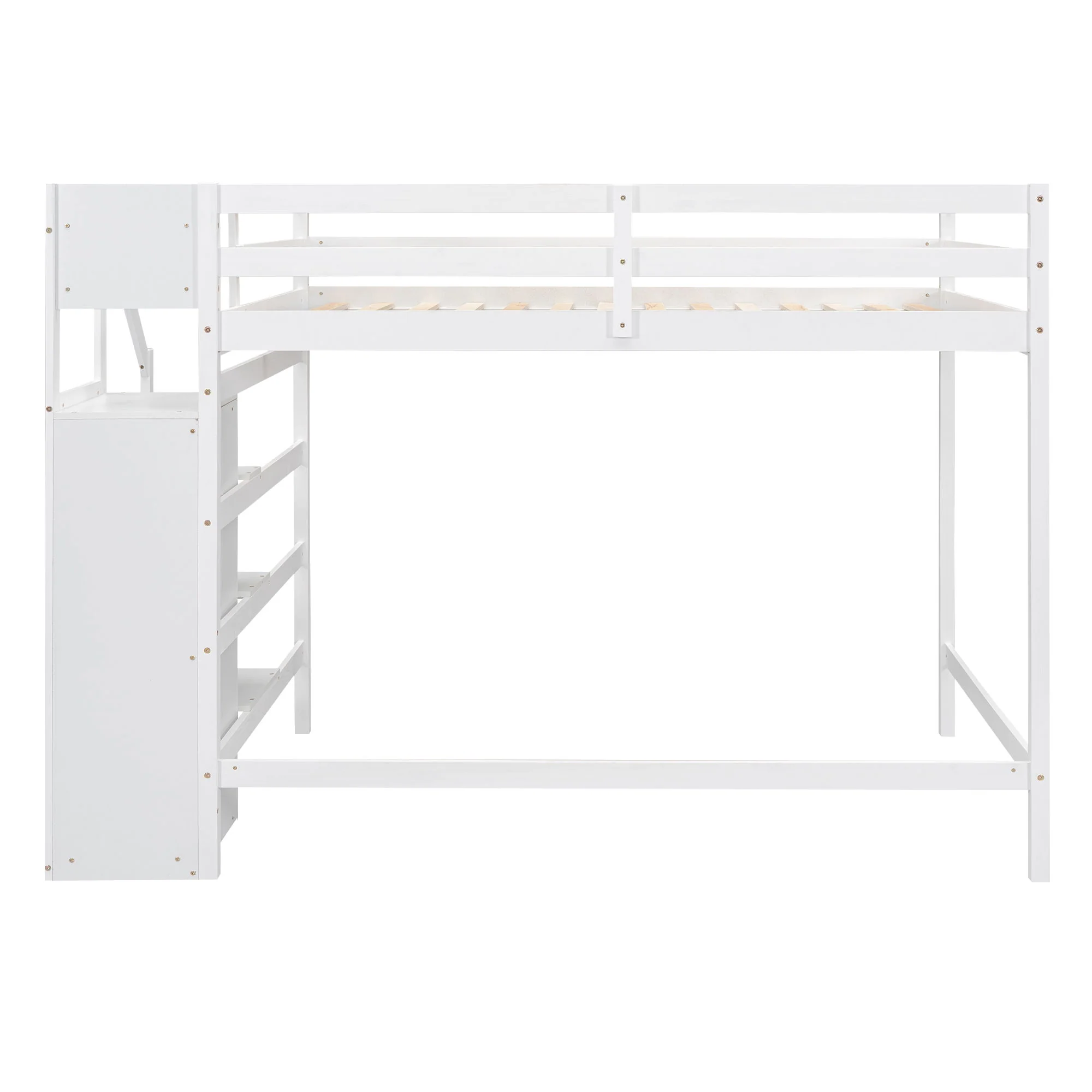 Loft Bed With Built In Storage Wardrobe And Staircase - Image 7