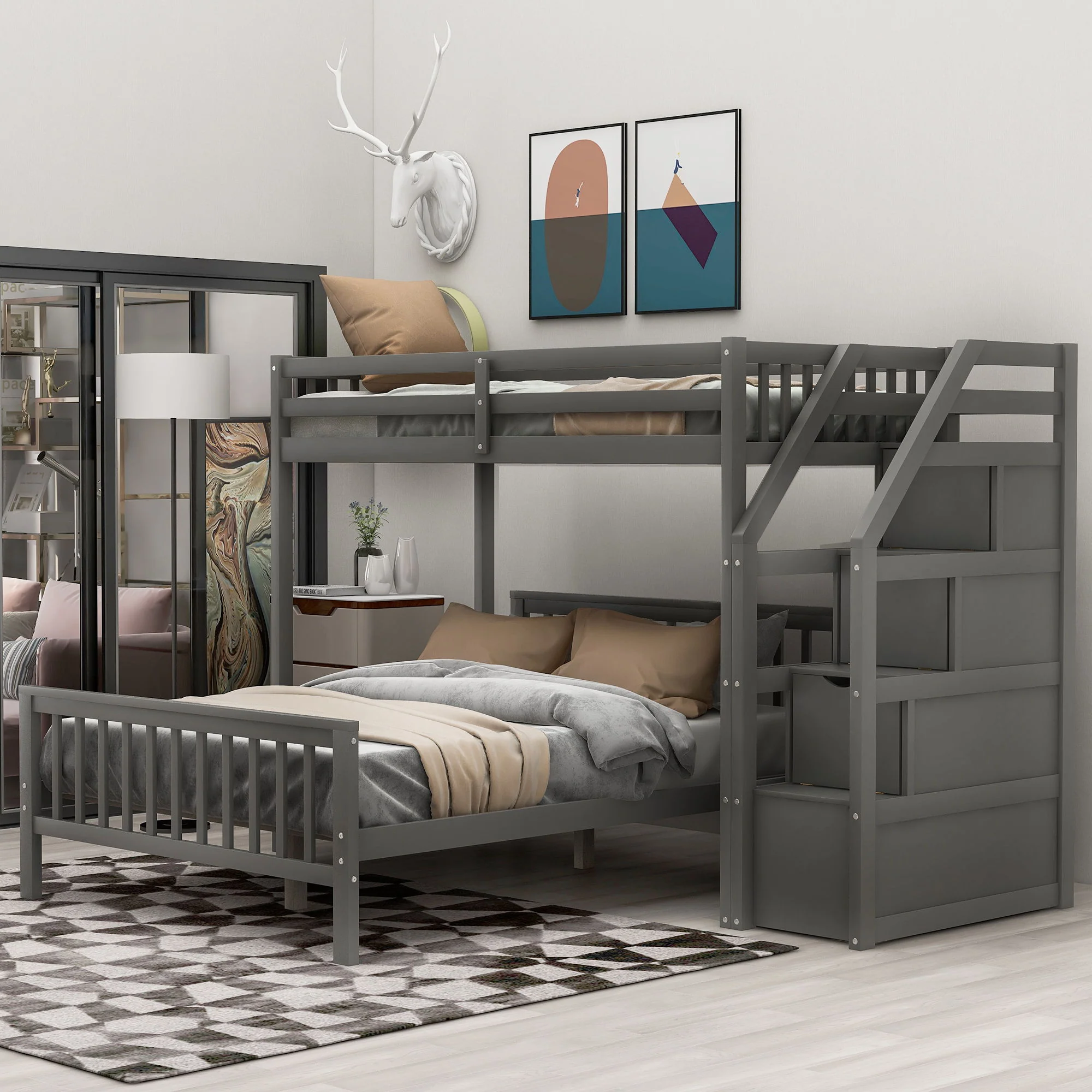 Loft Bed With Staircase And Storage - Image 15
