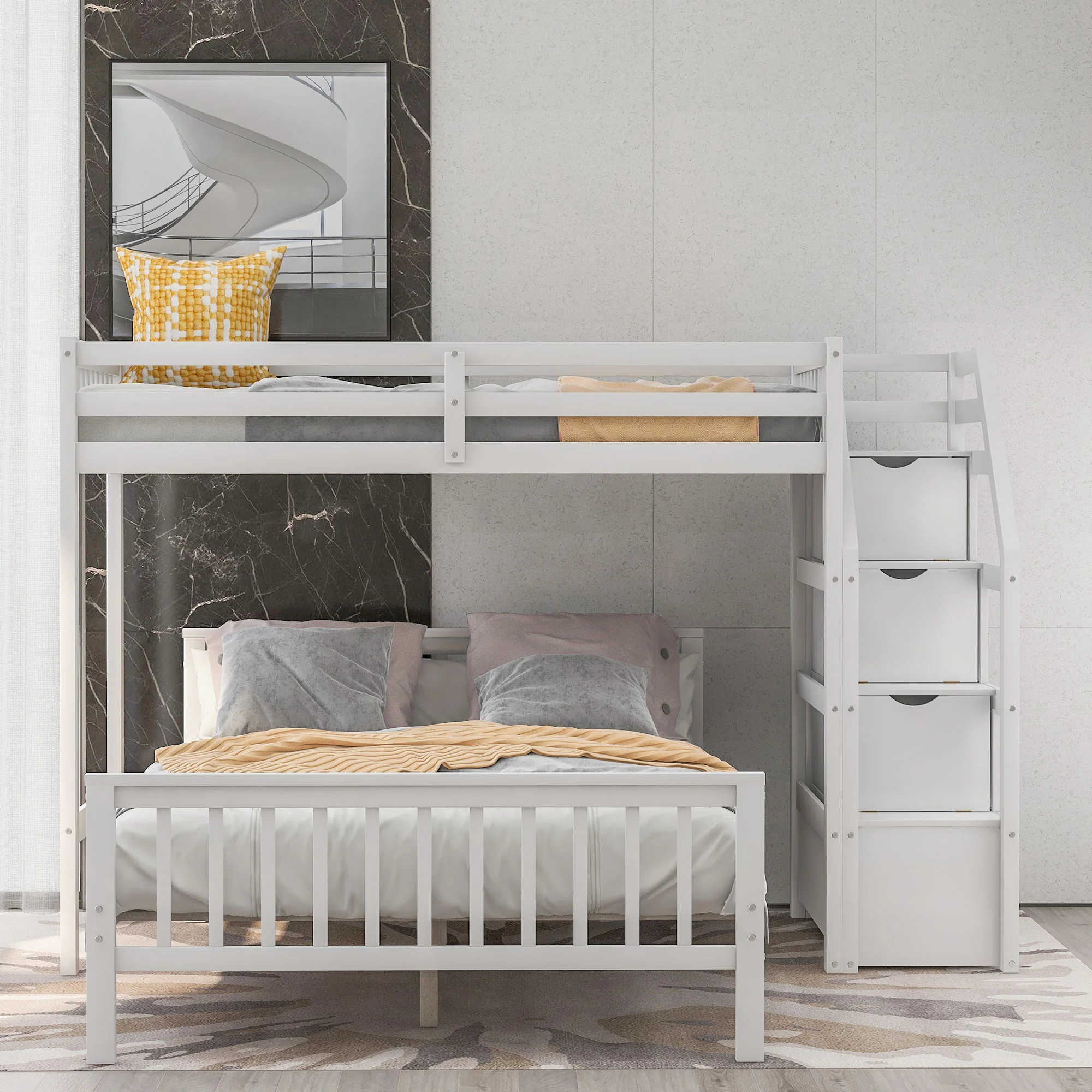 Loft Bed With Staircase And Storage - Image 16