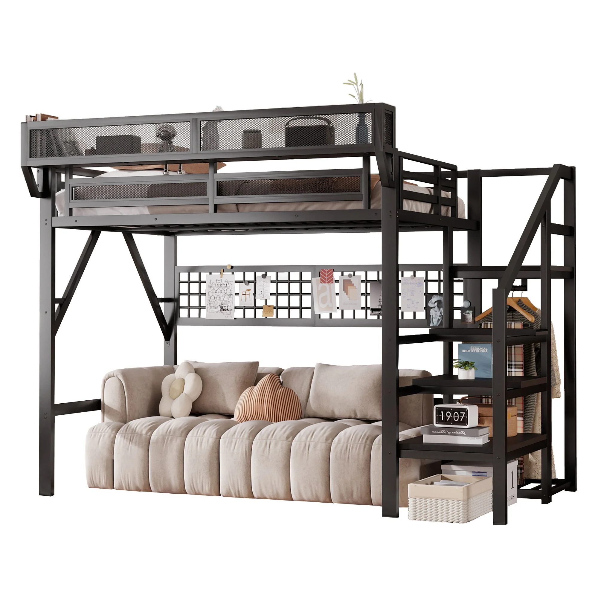 Loft Bed With Stairs And Storage - Image 8