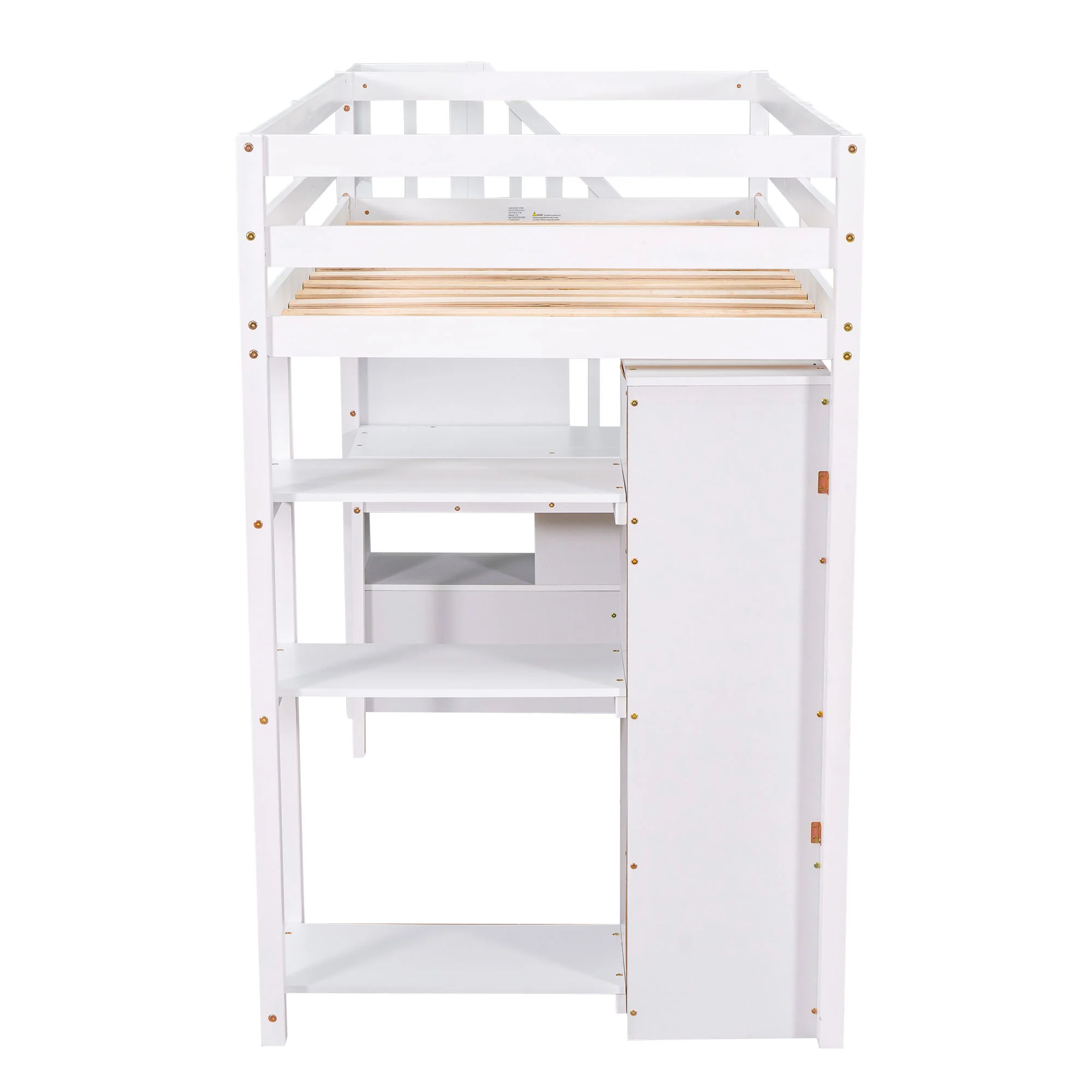 Loft Bed With Storage Drawers, Desk And Stairs With Shelves - Image 11