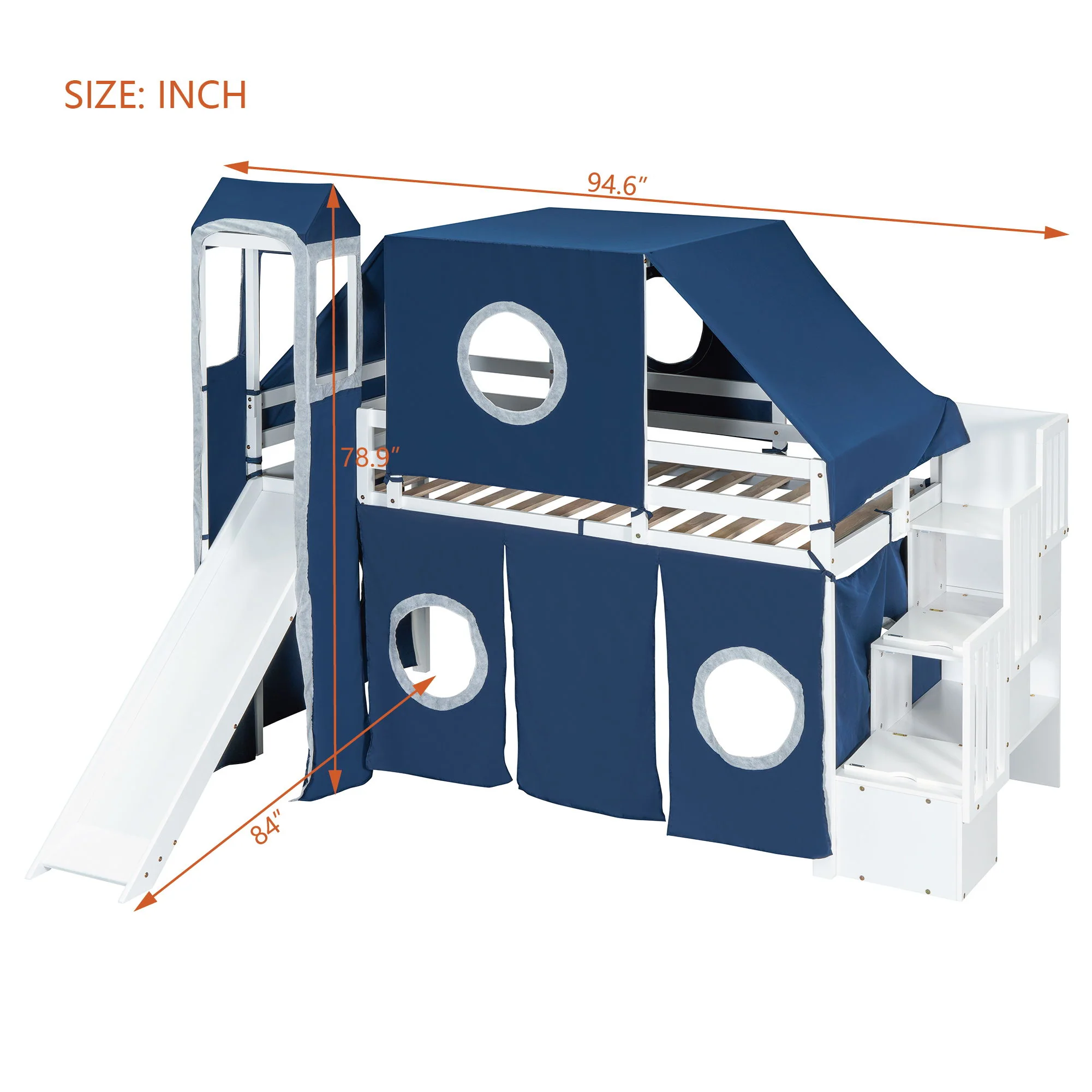Loft Bed With Tent And Tower - Image 16