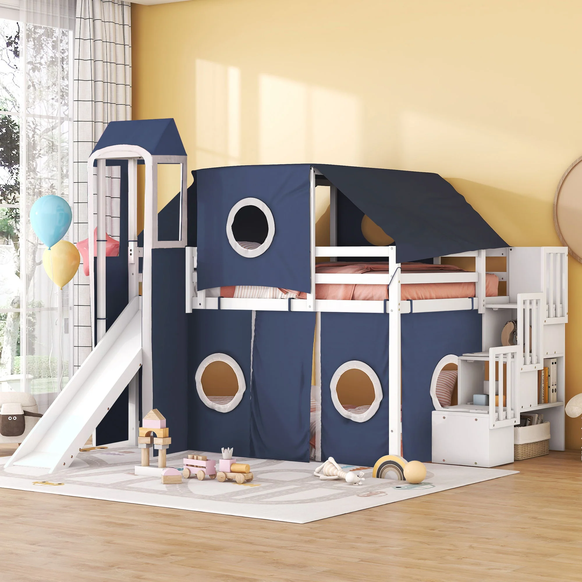 Loft Bed With Tent And Tower - Image 2