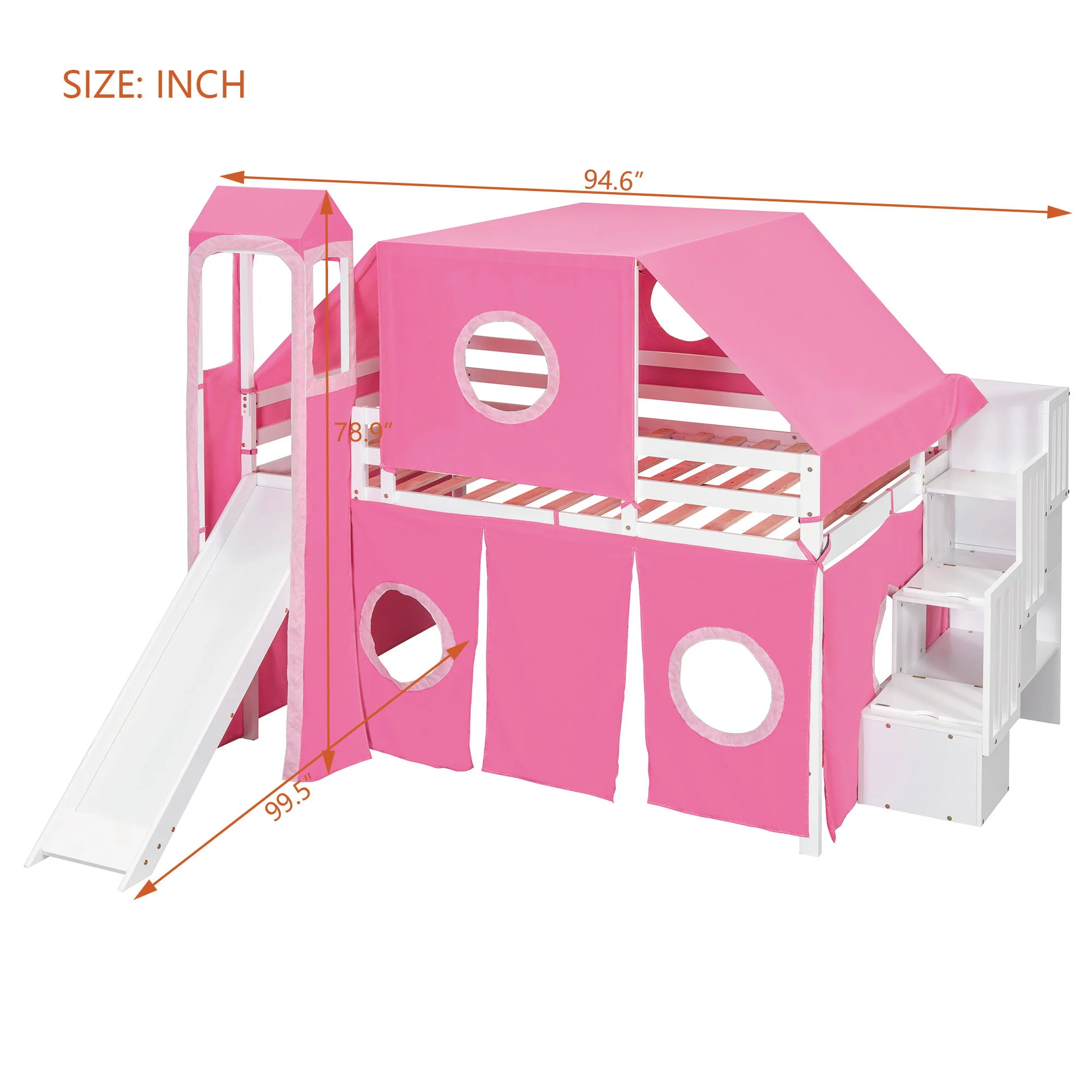 Loft Bed With Tent And Tower - Image 23