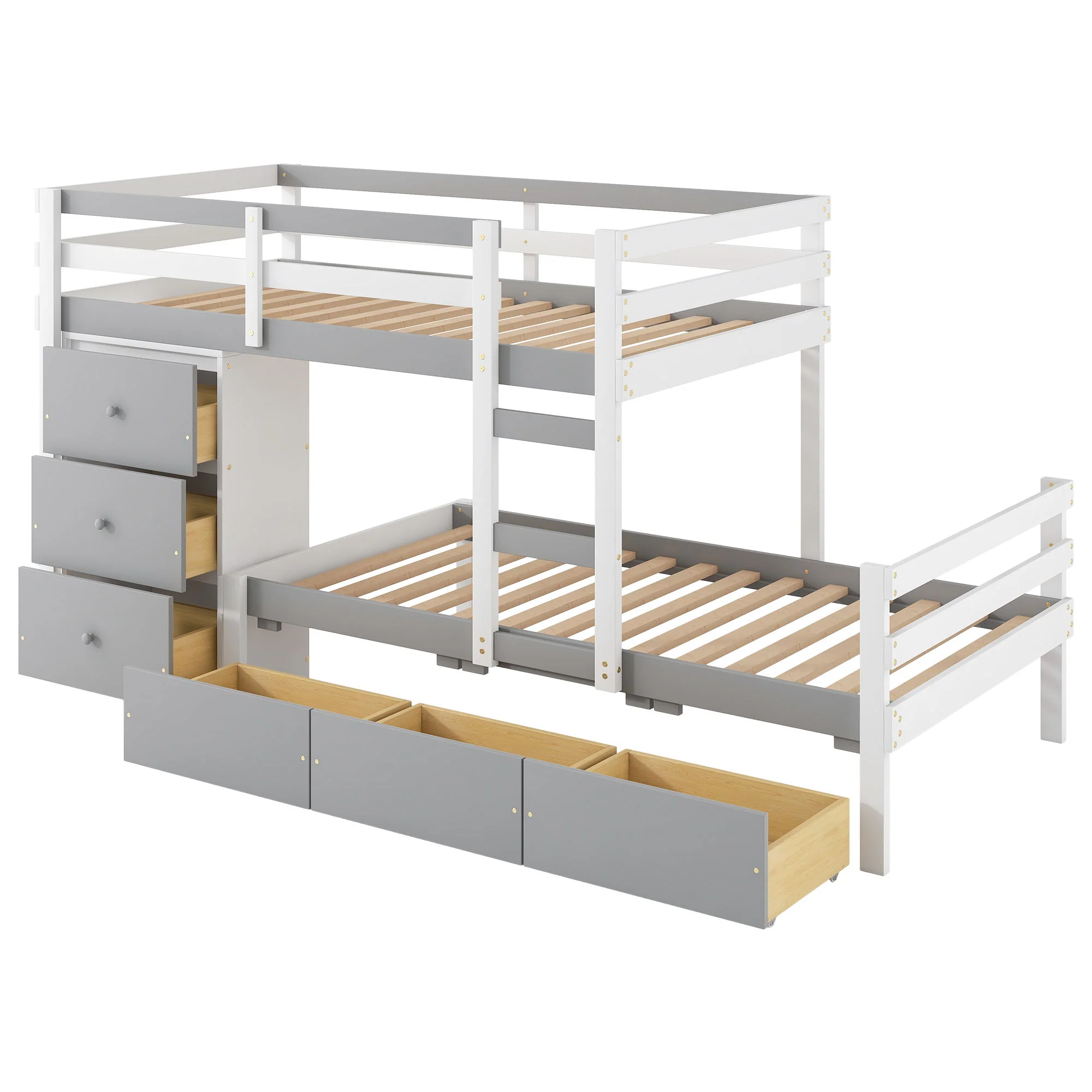 Loft Bunk Bed With Drawers And Ladder - Image 17