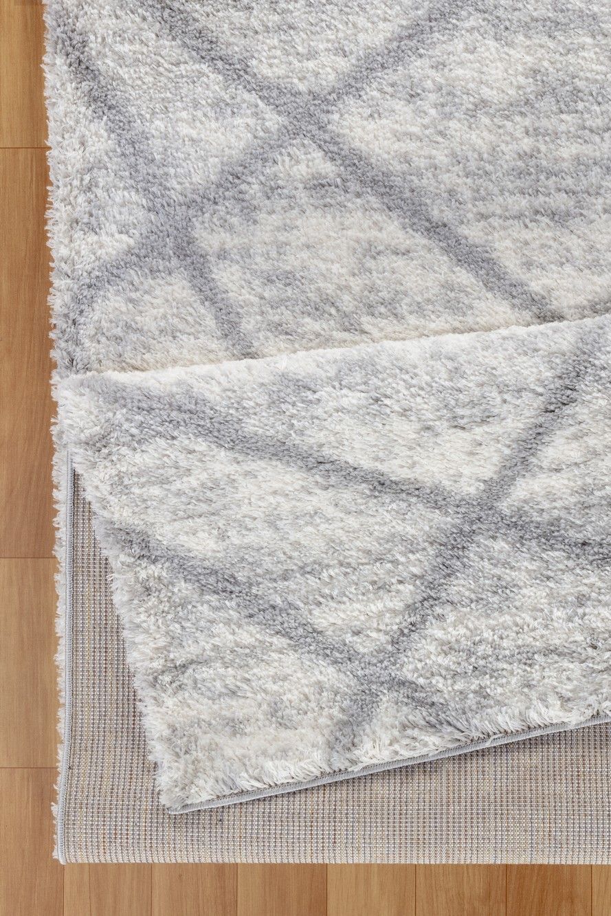 Loft Shag - 5' 3" X 7' Polypropylene, Shaggy Area Rug - Gray - Image 2