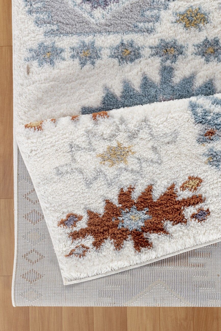 Loft Shag - 5' 3" X 7' Shaggy Area Rug - Ivory - Image 4
