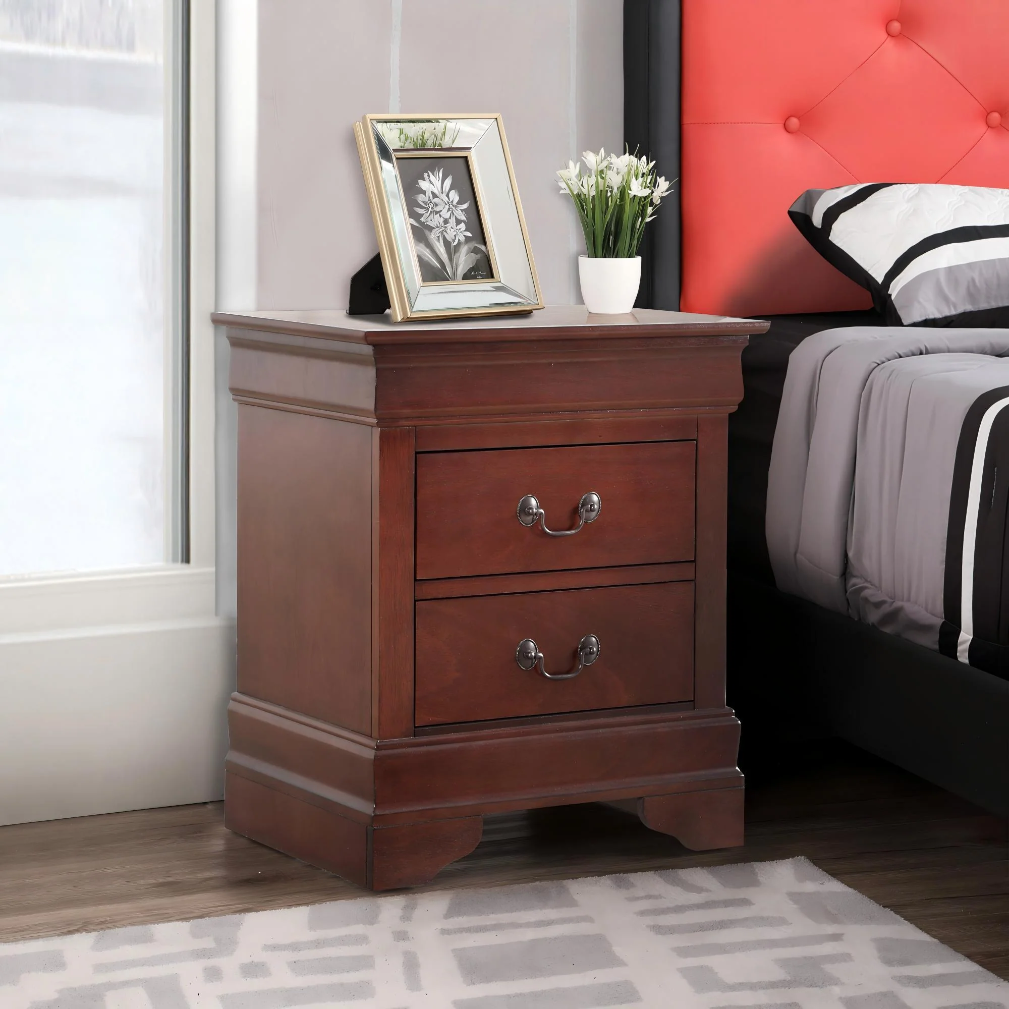 Traditional Style Bedroom Accent Nightstand - Image 5