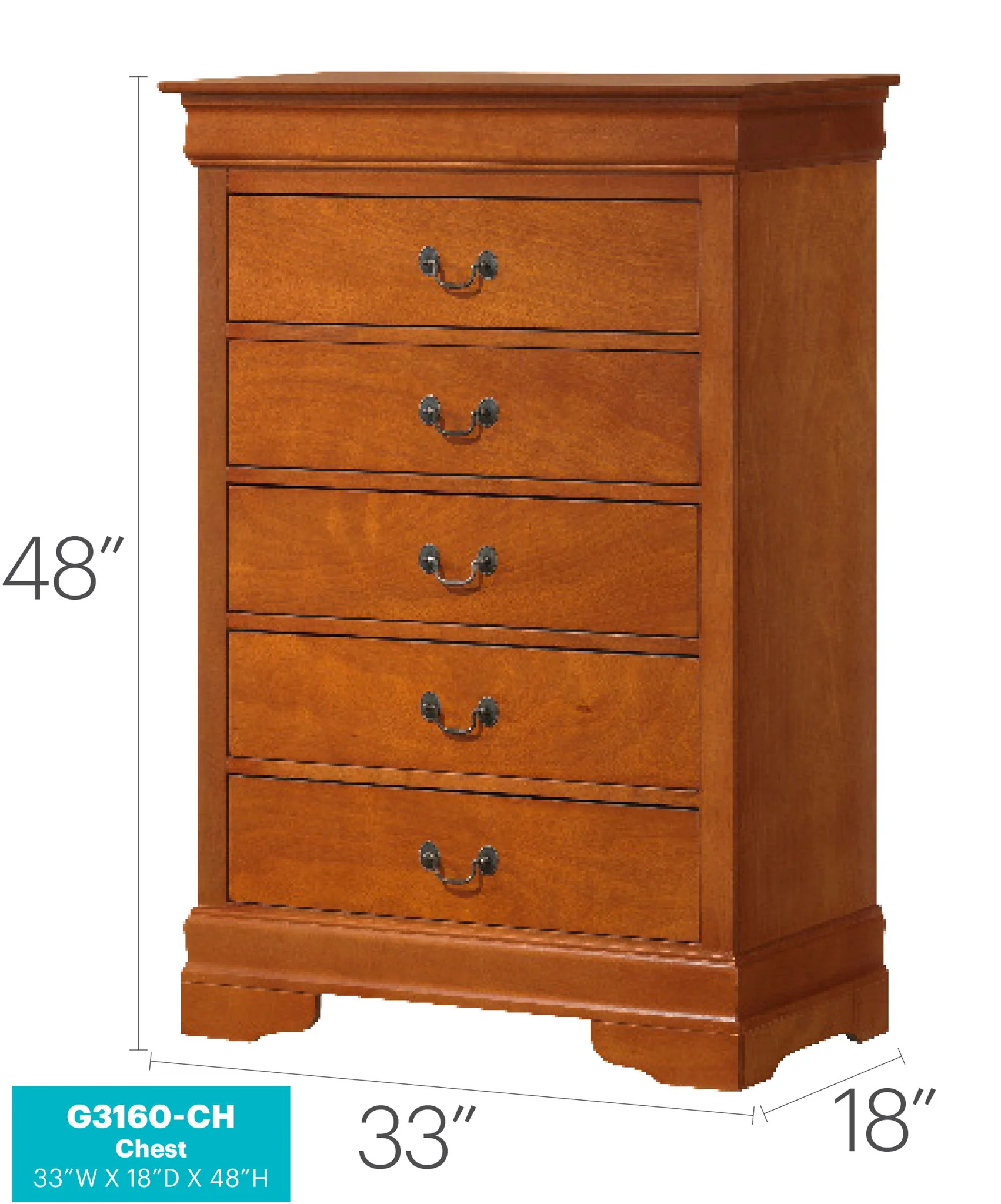 Louis Phillipe - Traditional Style Storage Chest Elegant - Image 50