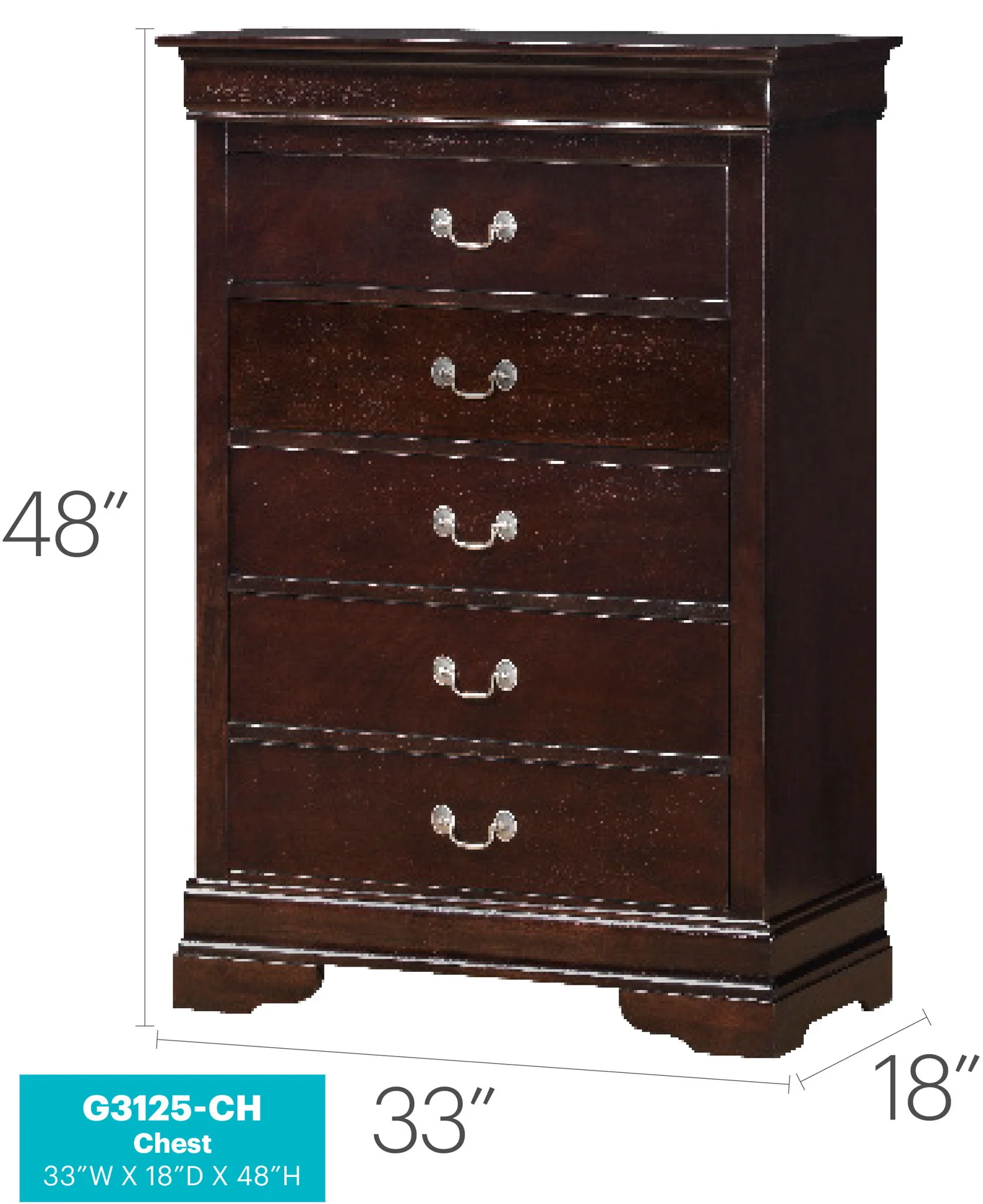 Louis Phillipe - Traditional Style Storage Chest Elegant - Image 68