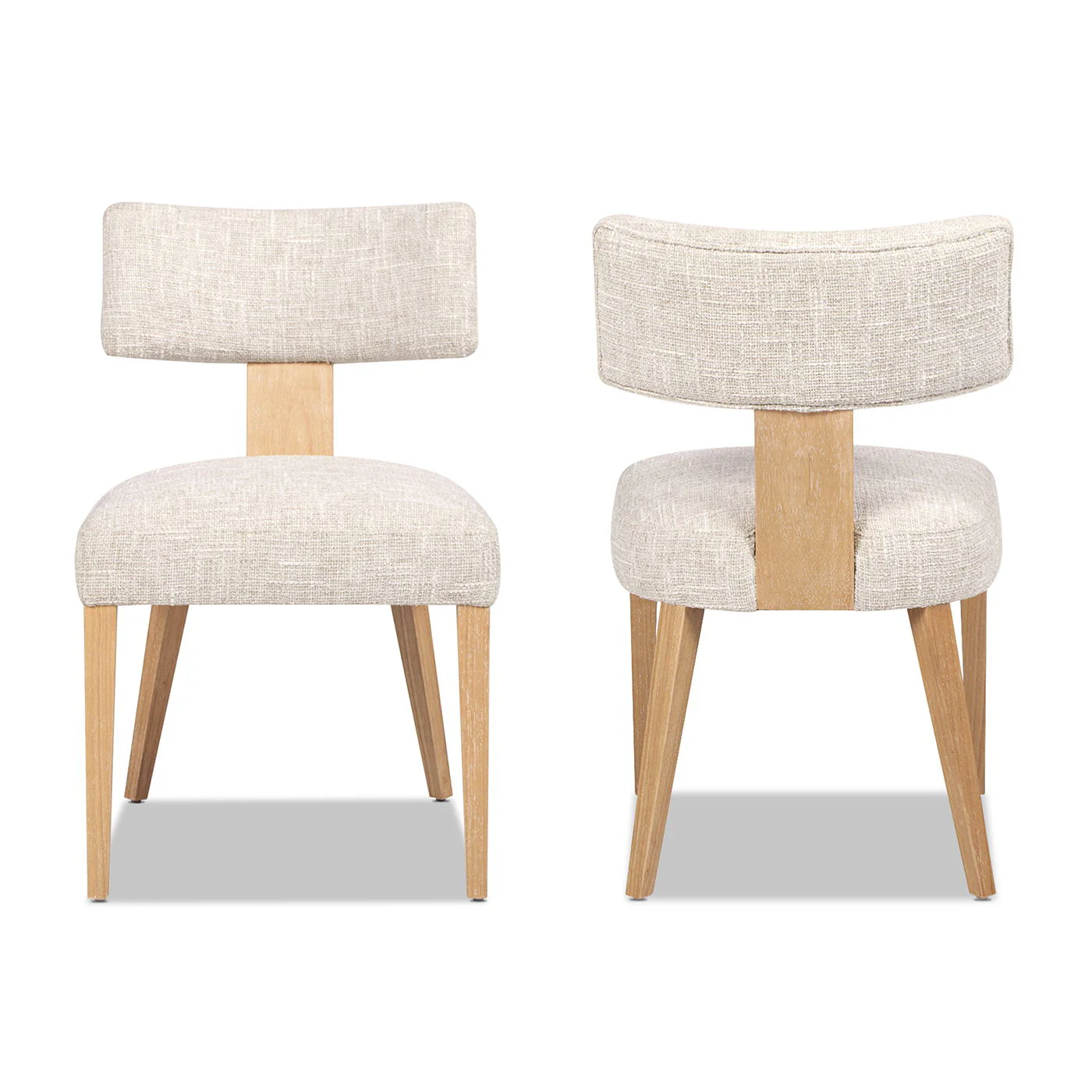 Louise - Split Back Upholstered Dining Side Chair (Set of 2) - Travertine Beige - Image 7