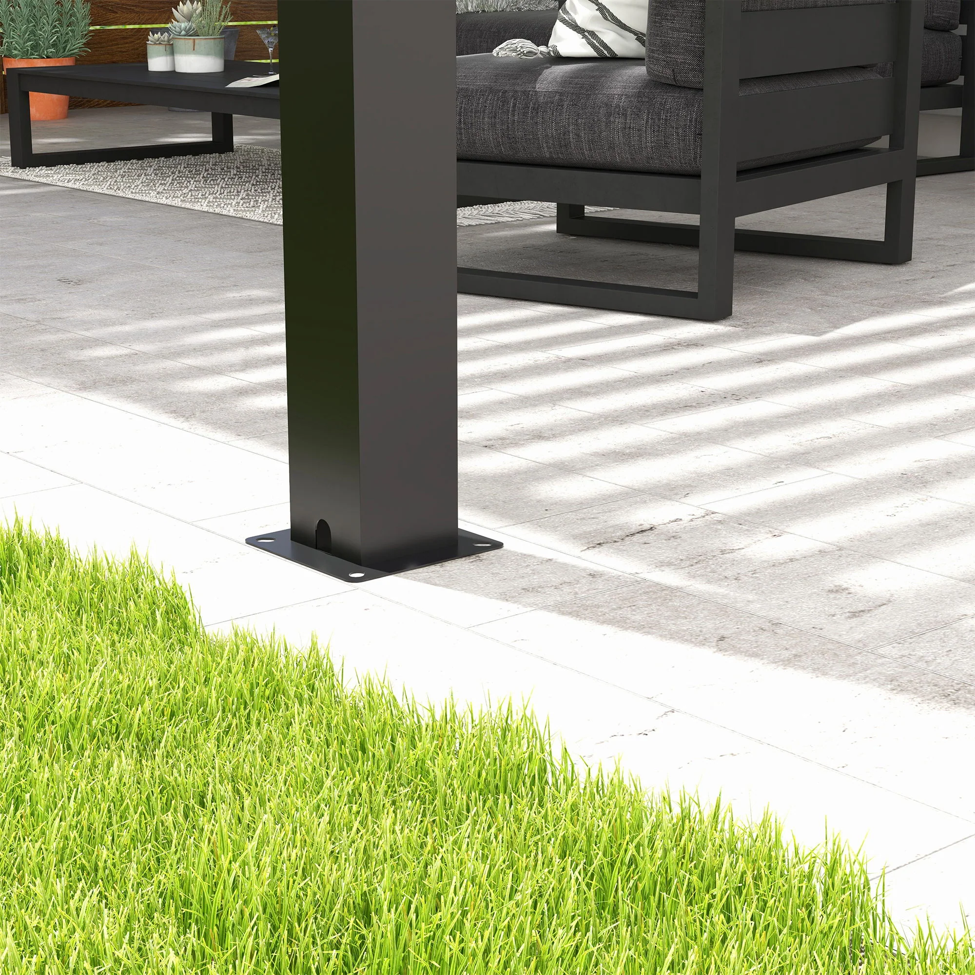 Louver Pergola Aluminium Frame & Louvers - Image 24