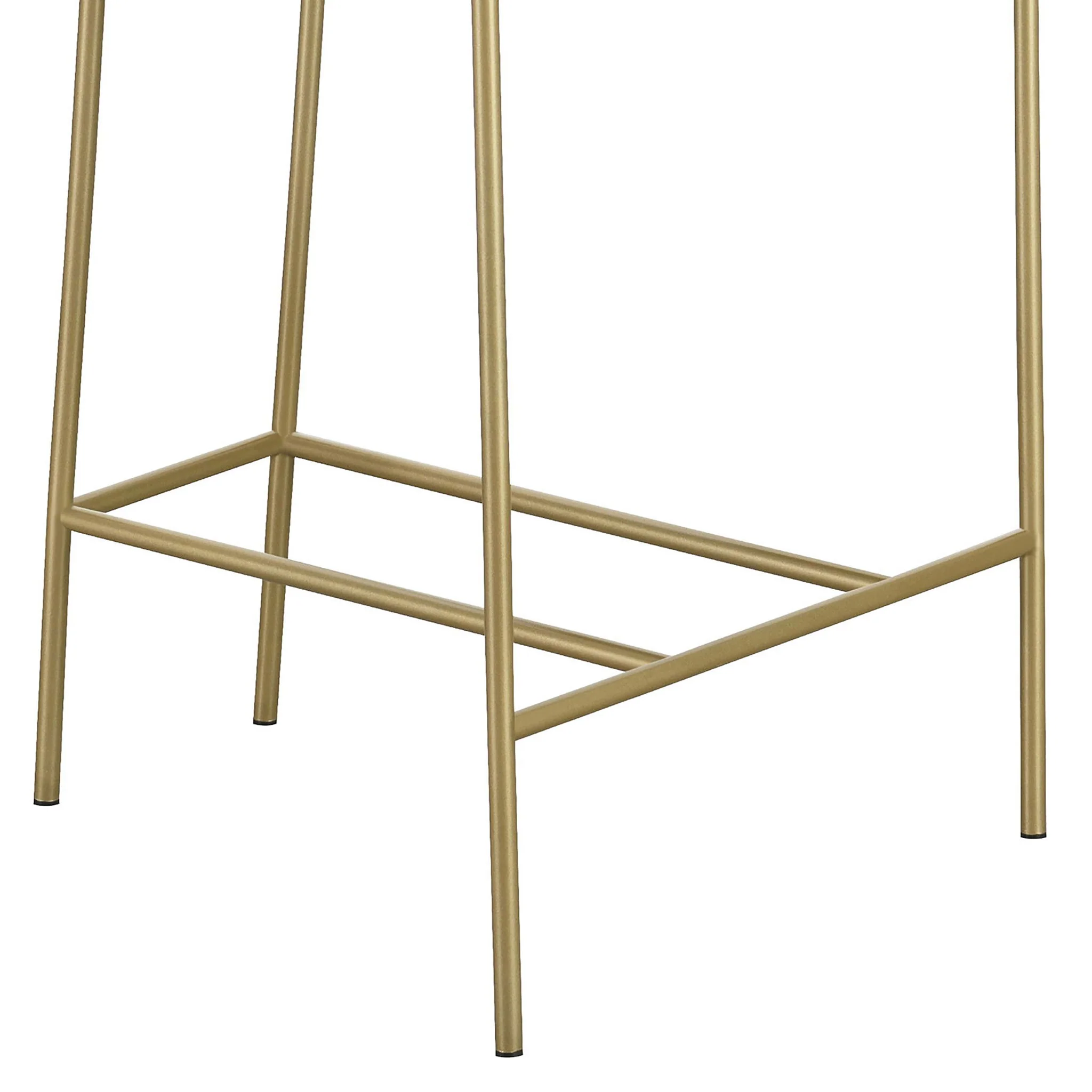 Low Back Upholstered Stool - Gray - Image 5