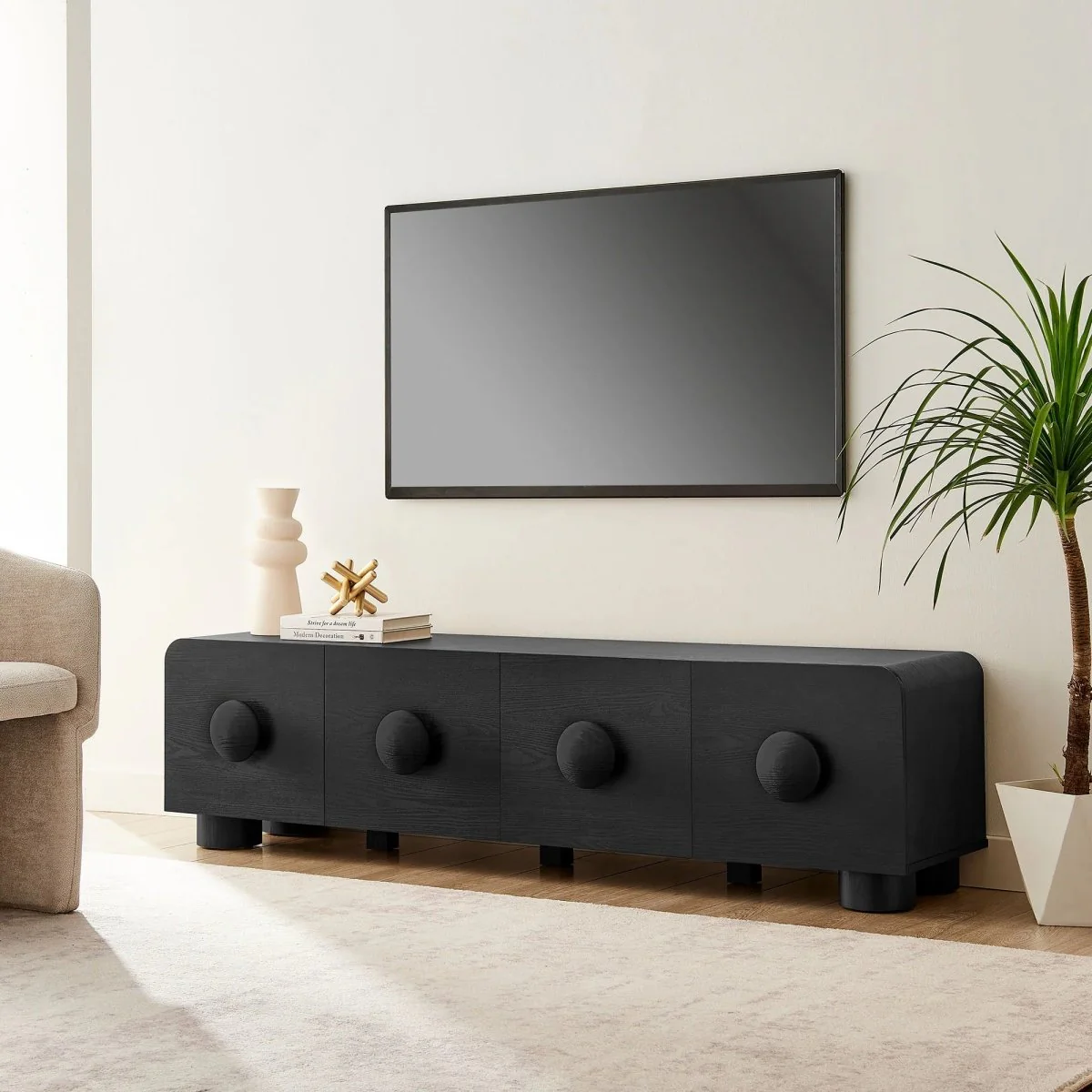 Low Profile TV Stand with Drawers 69 Inch - Image 9