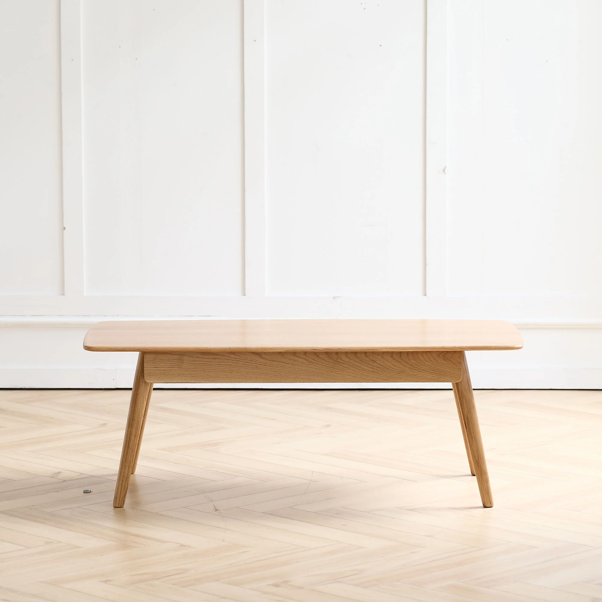Low Table, Coffee Table With Storage Shelf - Natural - Image 5