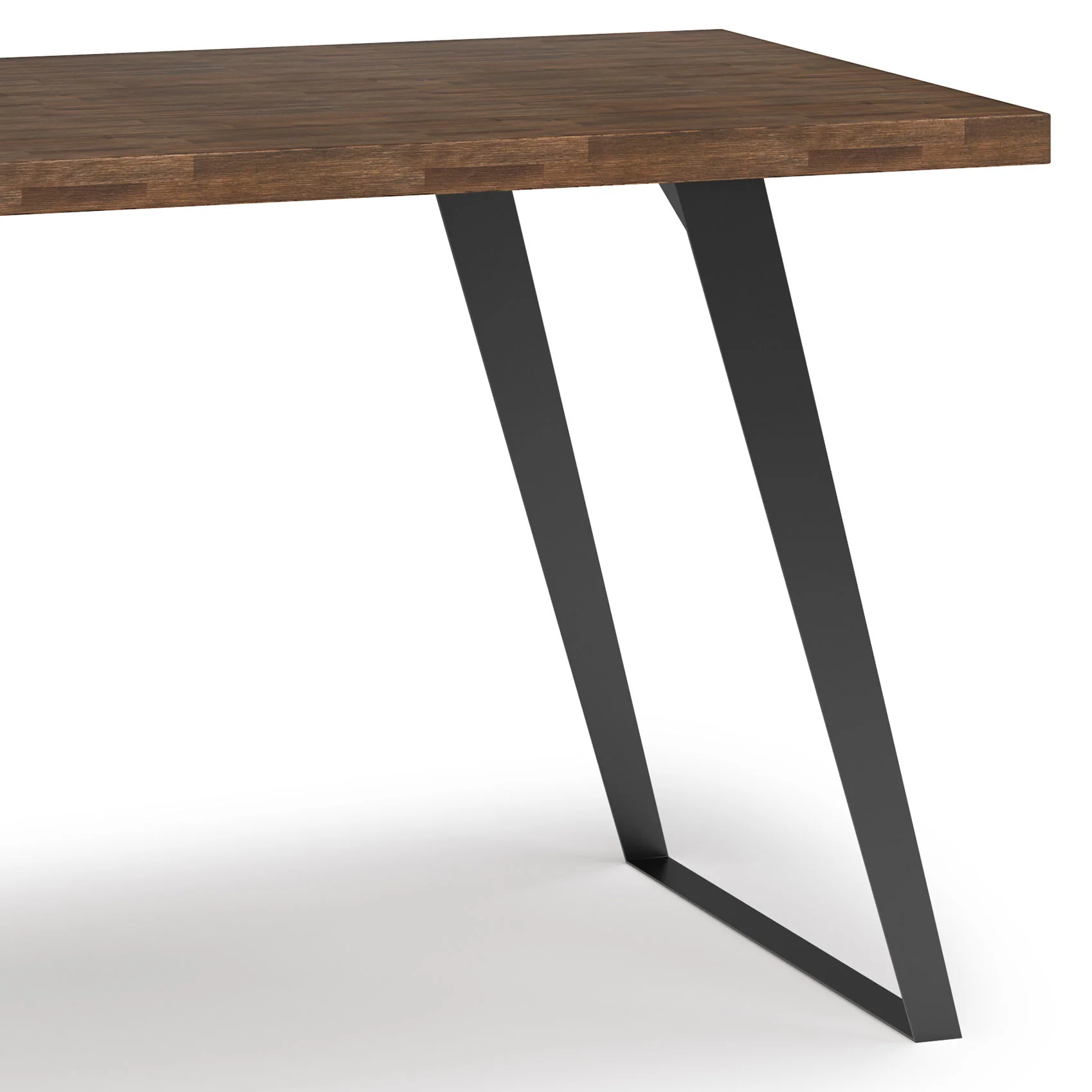 Lowry - Flat Top Desk - Rustic Natural Aged Brown - Image 5