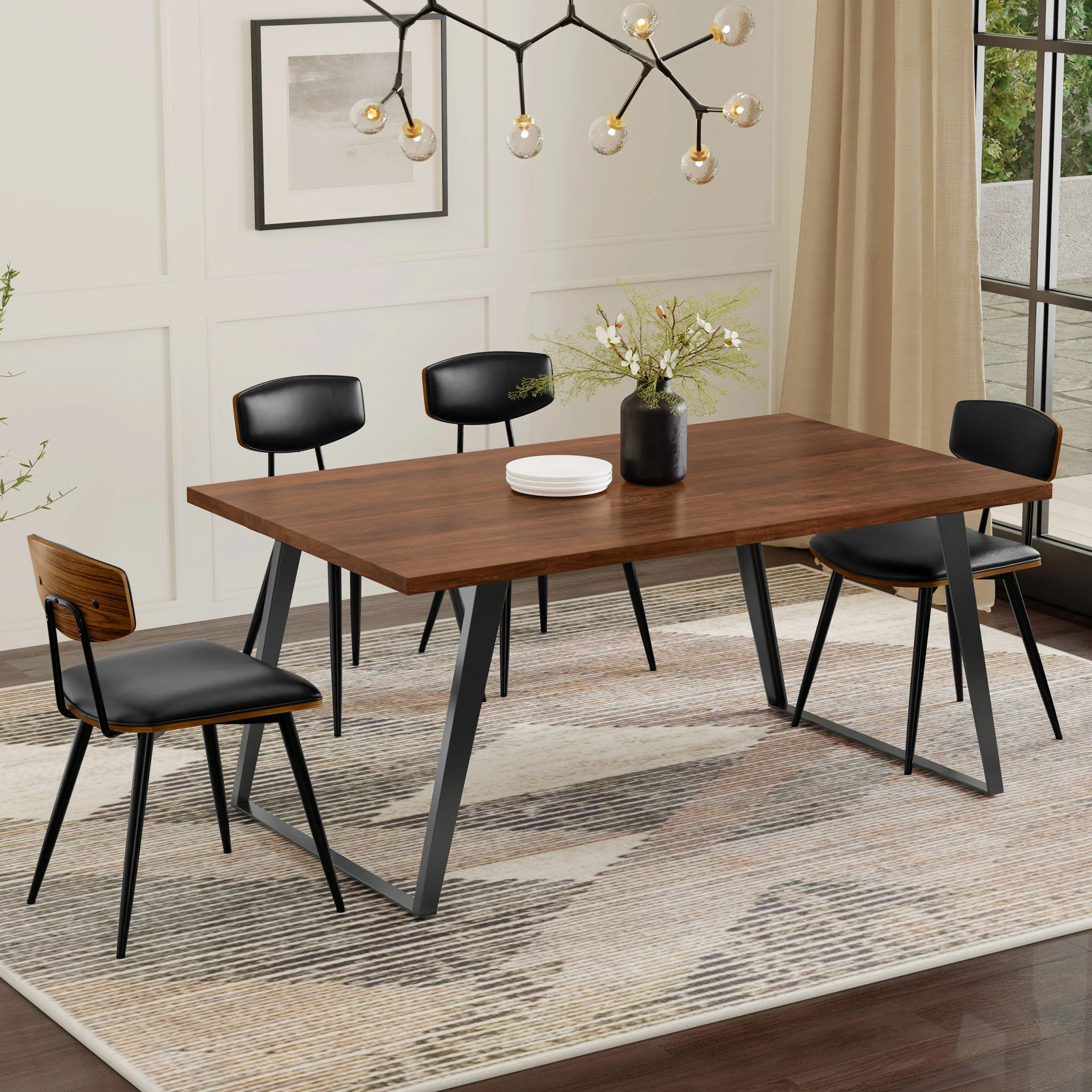 Lowry - Handcrafted Square Dining Table - Image 25