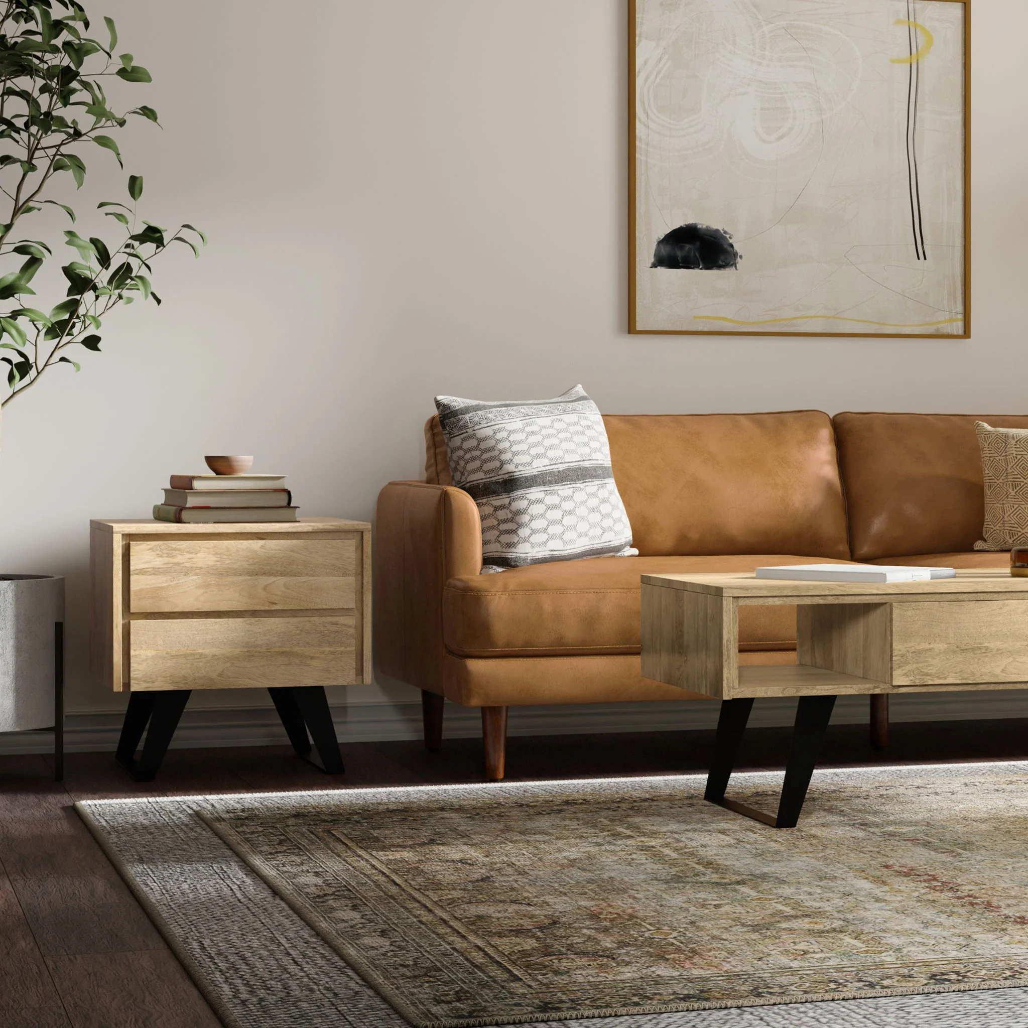 Lowry - Side Table - Natural - Image 4
