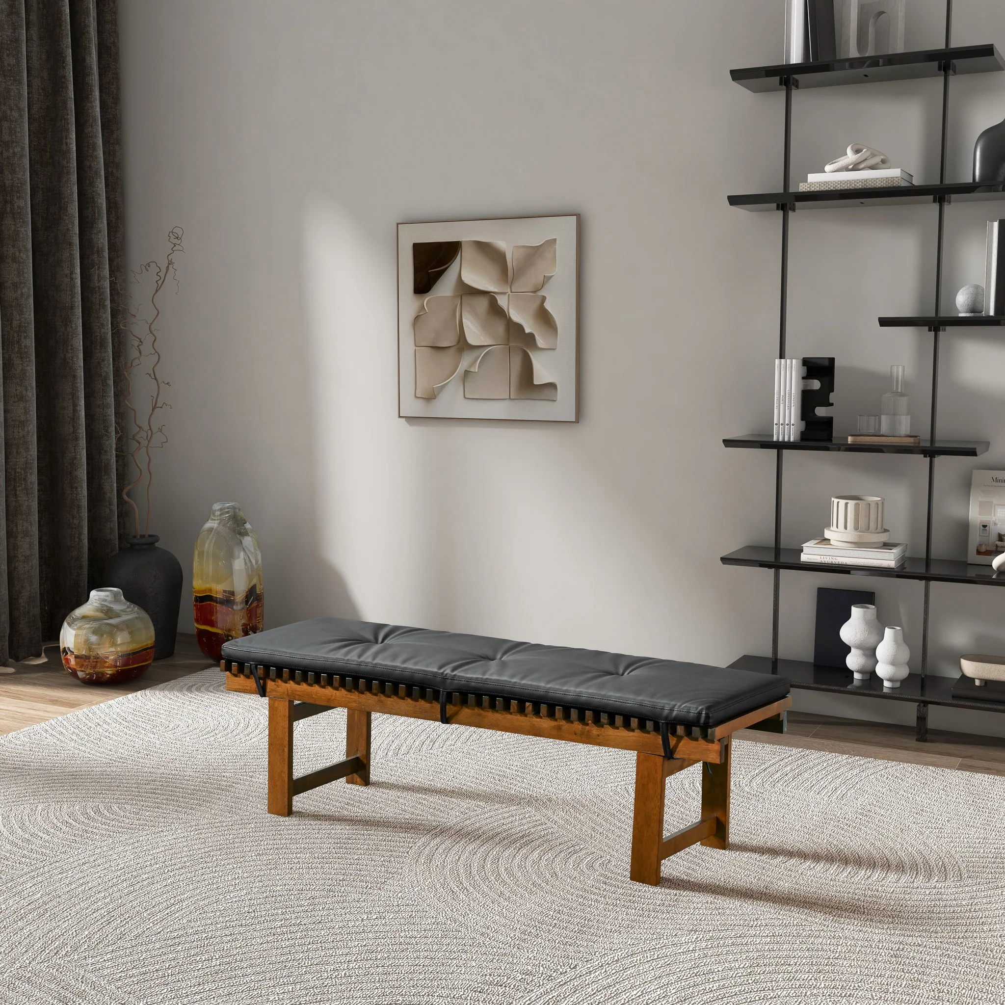 Lucia - Bench - Black - Image 3