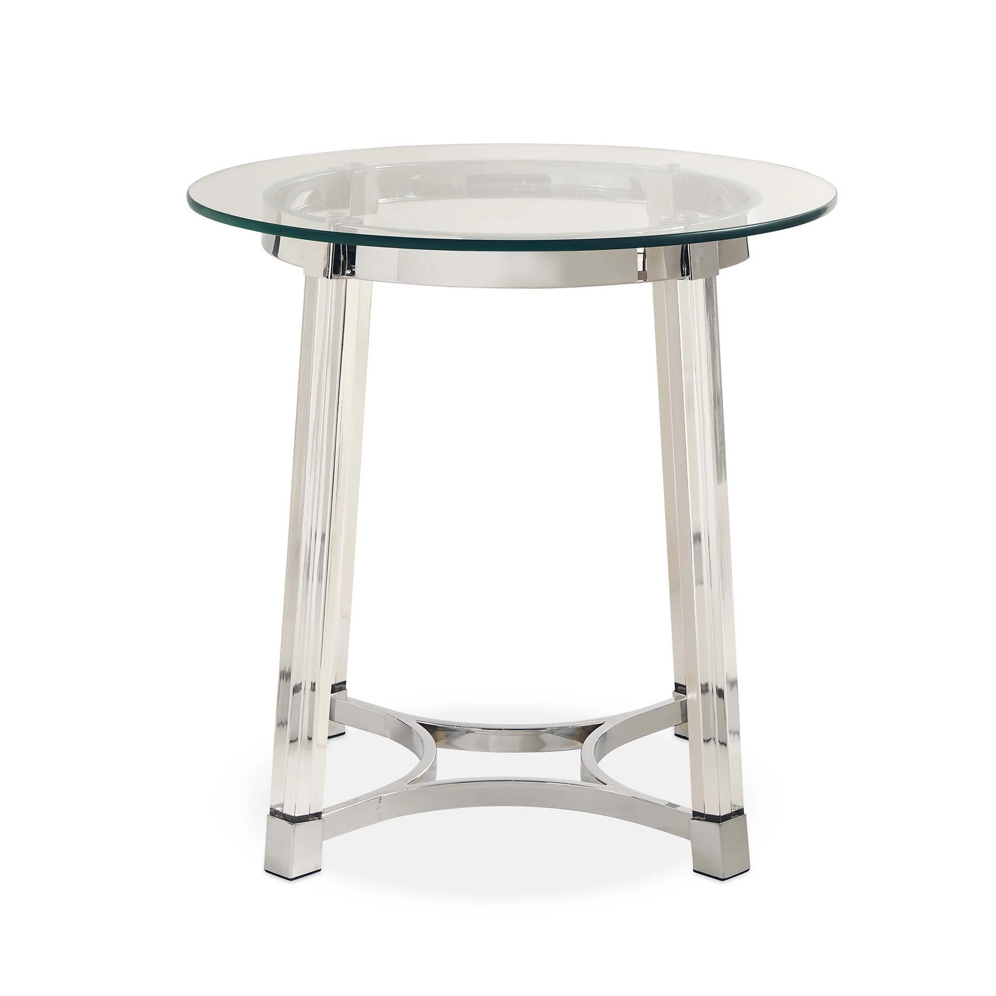 Lucinda - 24.5" End Table - Chrome - Image 2