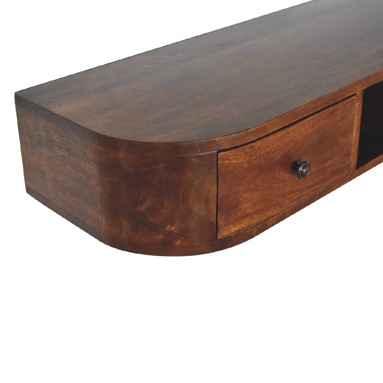 Lunar - 2 Drawer Floating Console - Chestnut - Image 9