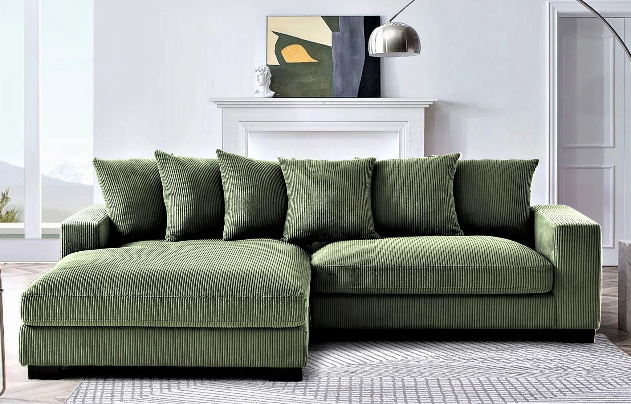 Luxe - Oversized 2 Piece Sectional Couches For Living Room, L Shaped Sofa With Chaise - Image 17