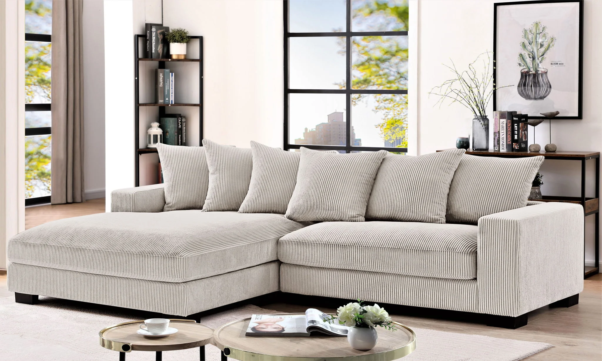 Luxe - Oversized 2 Piece Sectional Couches For Living Room, L Shaped Sofa With Chaise - Image 57