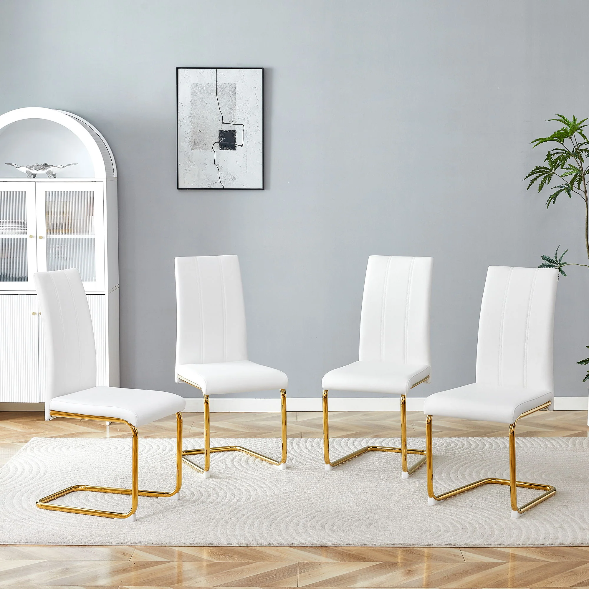 Luxury Aesthetic Upholstered Dining Chairs For Dining Room - Image 7