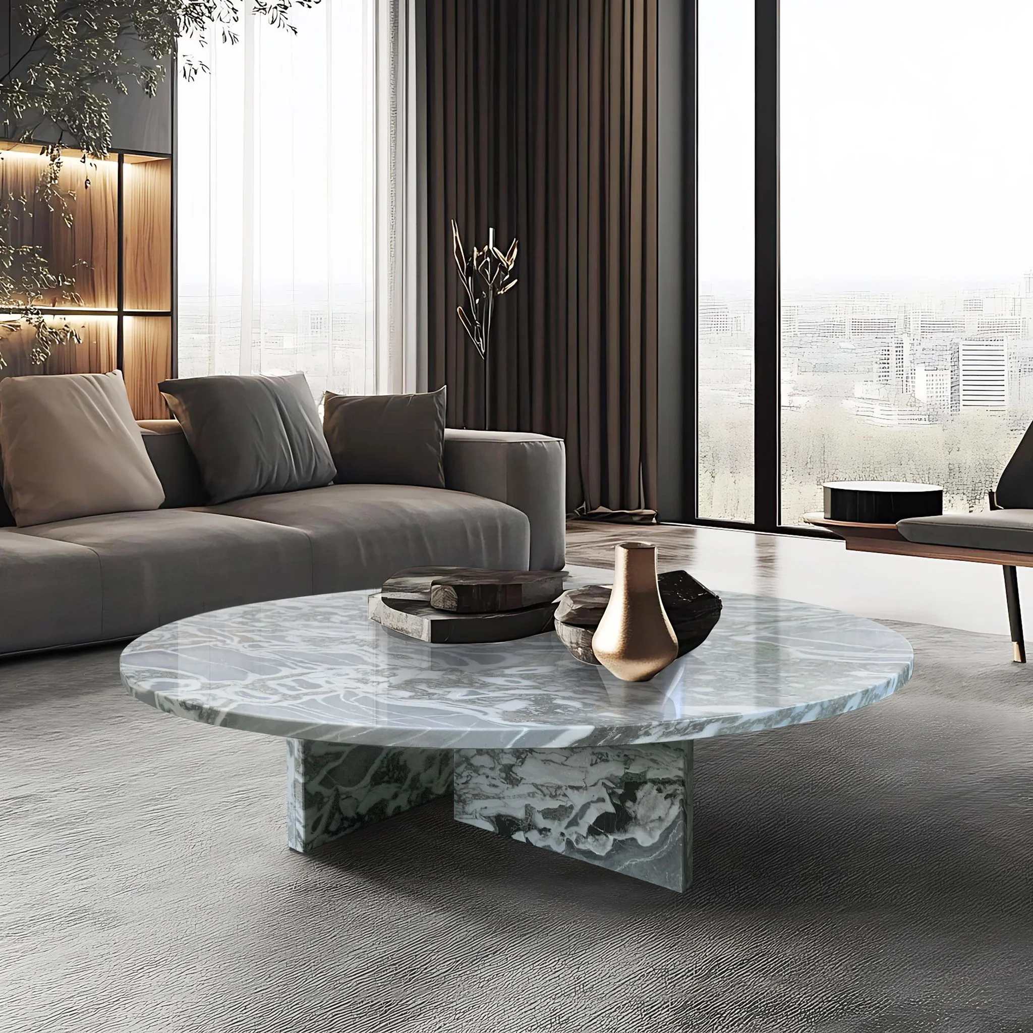 Luxury Coffee Table With Unique Veining, Unique Stone Design - Image 47