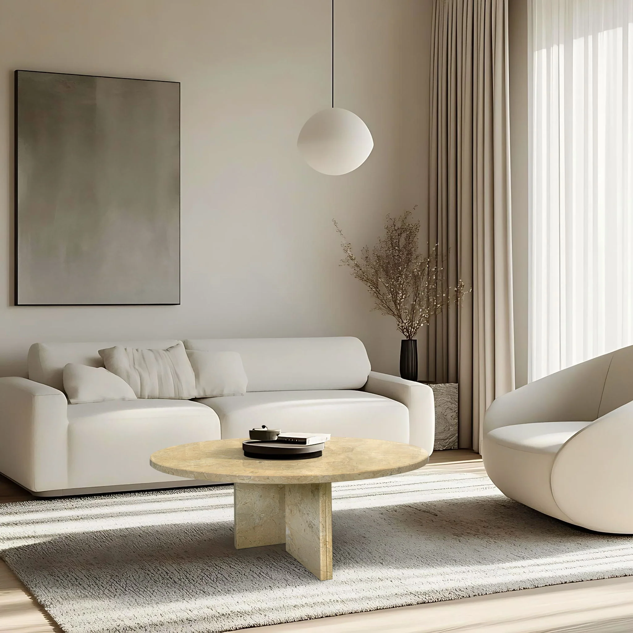 Luxury Coffee Table With Unique Veining, Unique Stone Design - Image 81