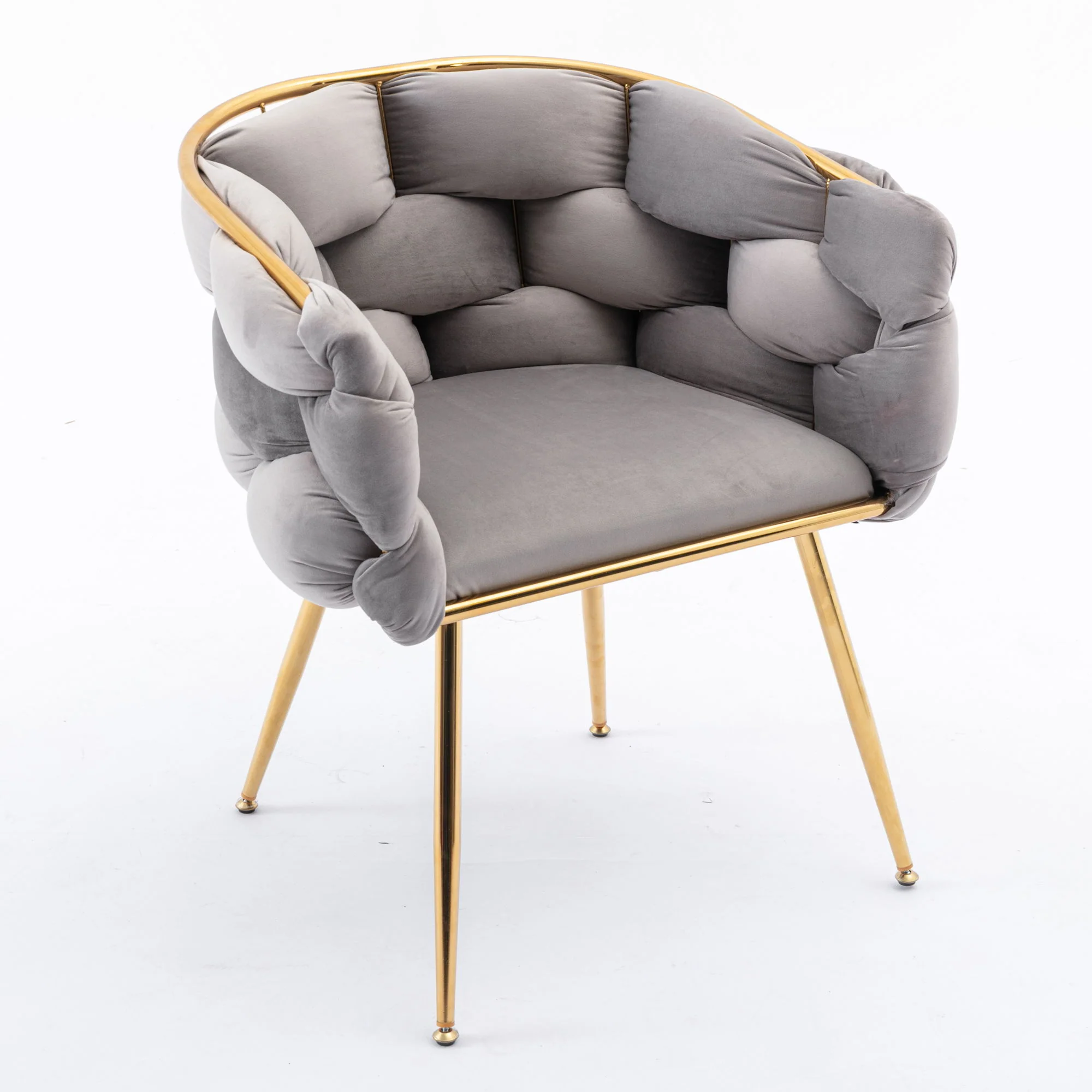 Luxury Modern Simple Leisure Single Sofa Chair Bedroom Lazy Person Household Dresser Stool Manicure Table Back Chair - Image 7