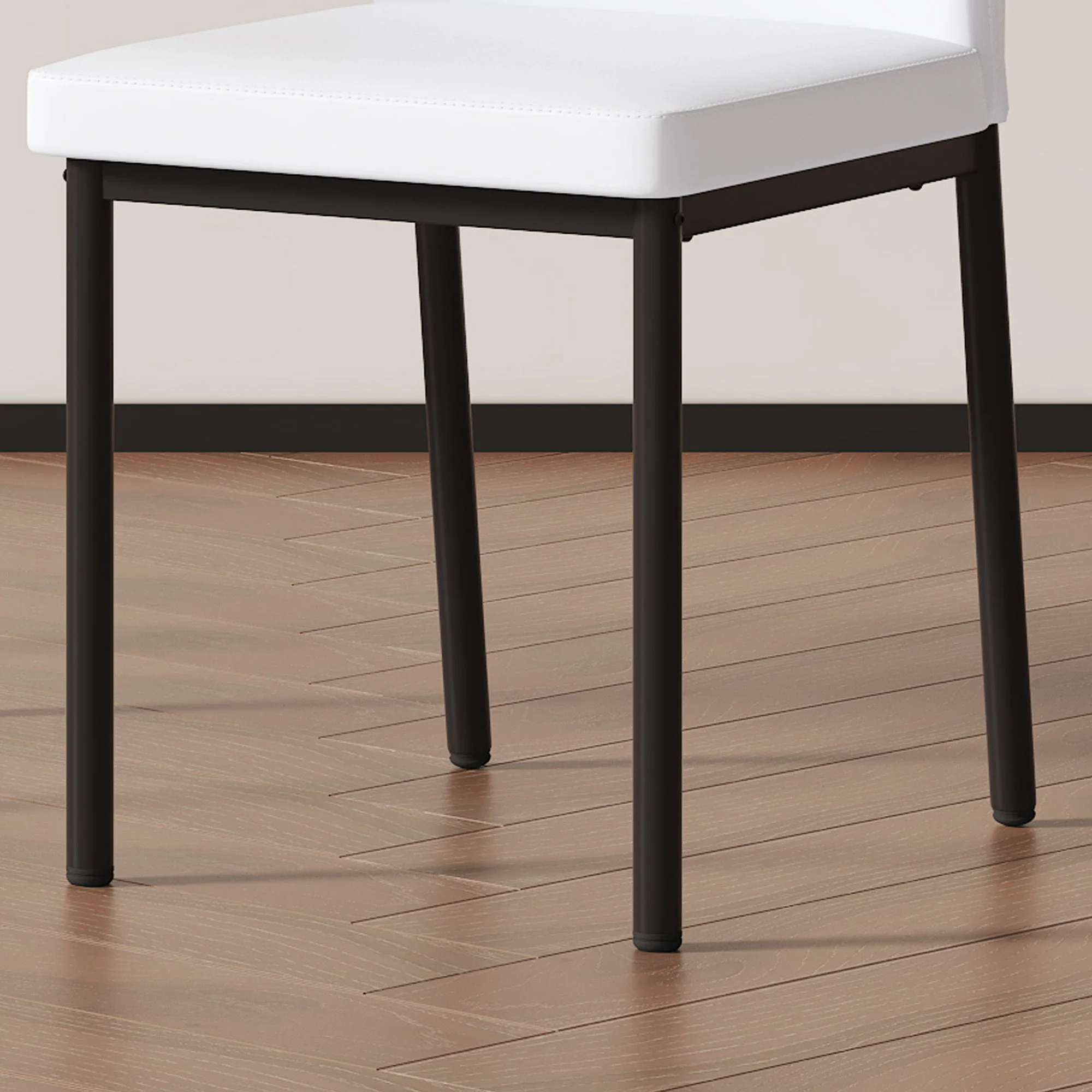 Ergonomic Simple Chair With Metal Leg - Image 11