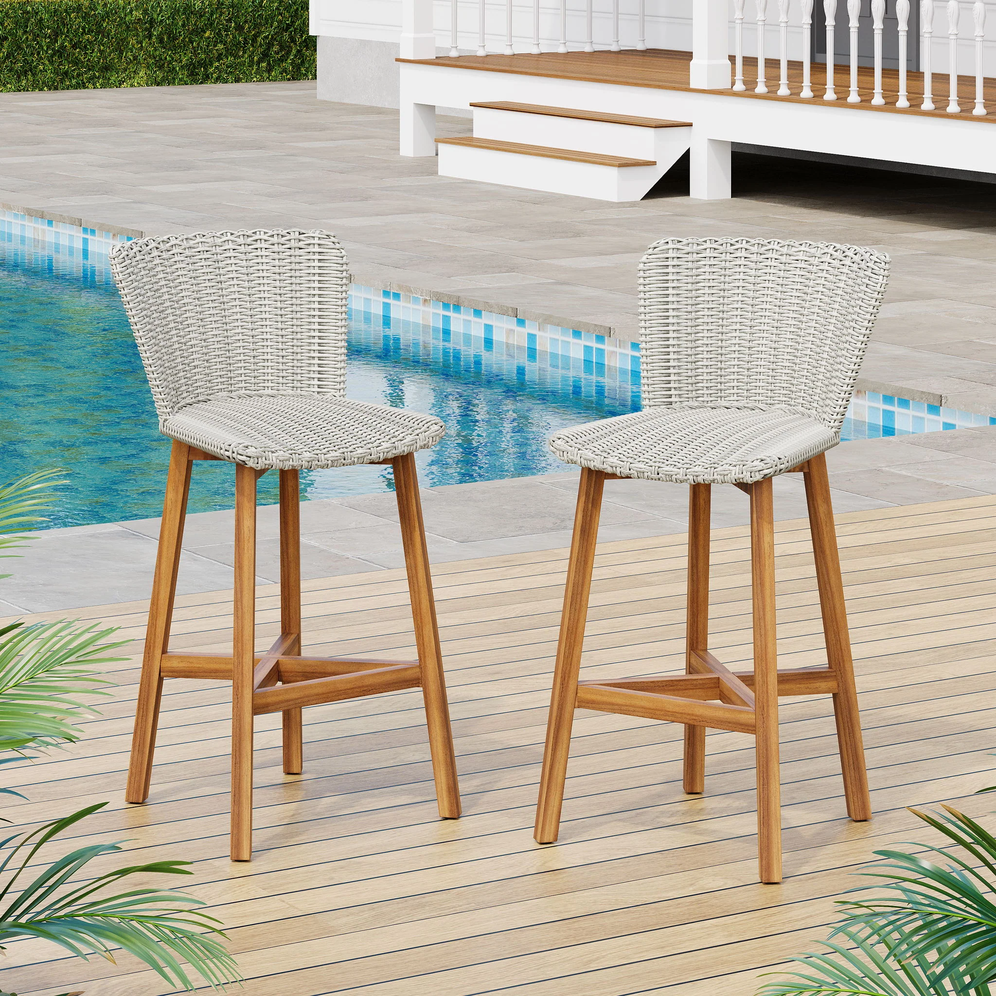 Lymington - Outdoor Bar Stool (Set of 2) - Image 8