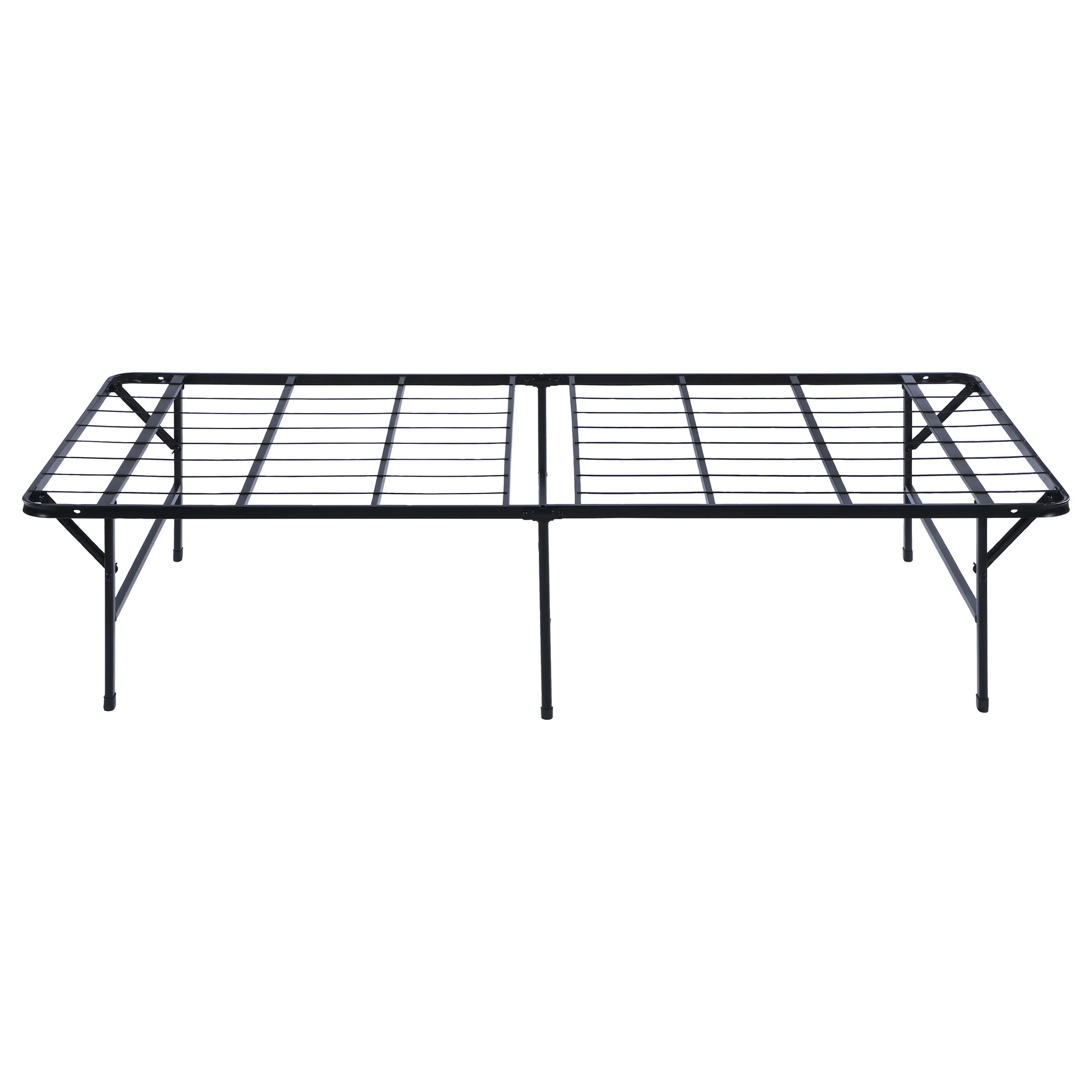 Mabel Metal Twin Mattress Support Platform Bed, Black - Image 2