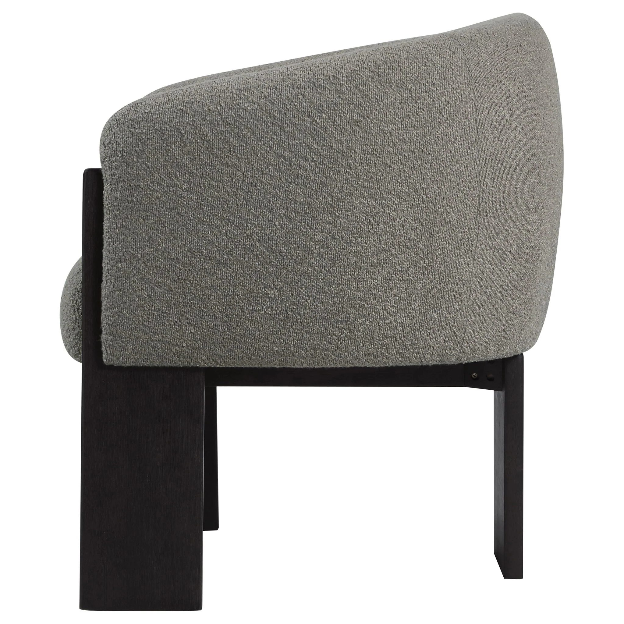 Maciel - Upholstered Barrel Back Accent Chair - Mushroom - Image 2