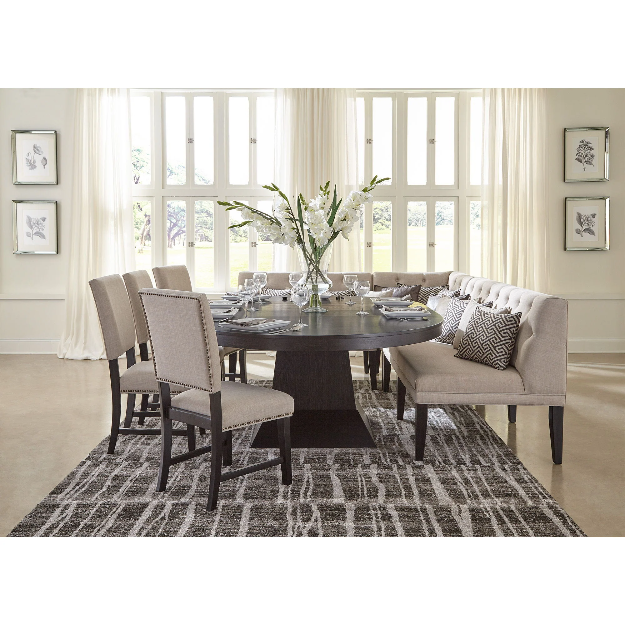 Maddox - Corner With Three Pillows - Beige - Image 3