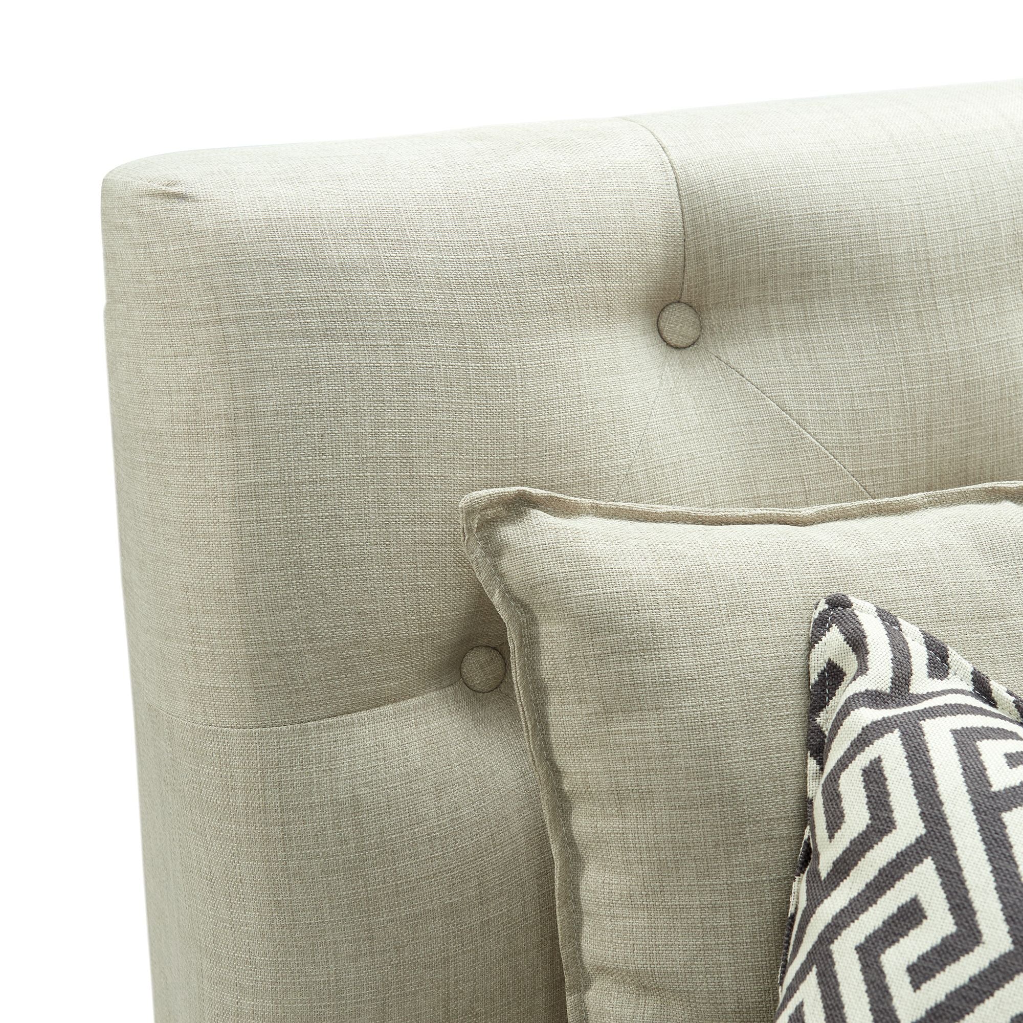 Maddox - Corner With Three Pillows - Beige - Image 9