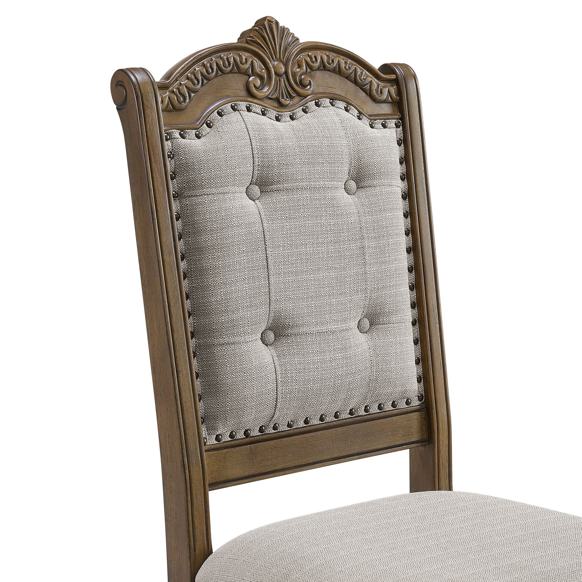 Madison Park - Dining Side Chair (Set of 2) - Walnut / Beige - Image 3