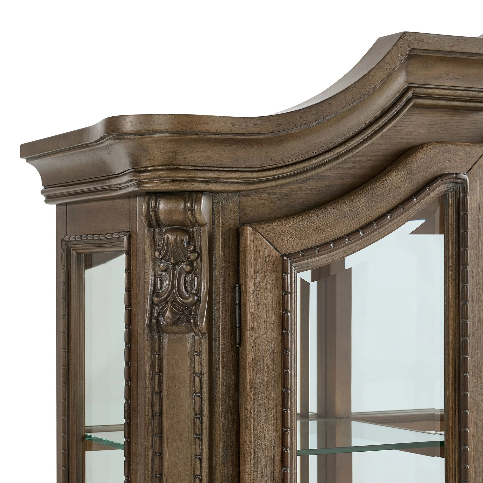 Madison Park - Server & Hutch With Led - Walnut - Image 8